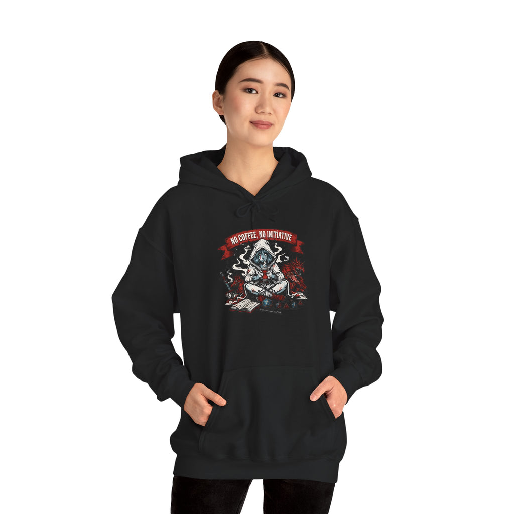 No Coffee, No Initiative | Fantasy RPG Hoodie