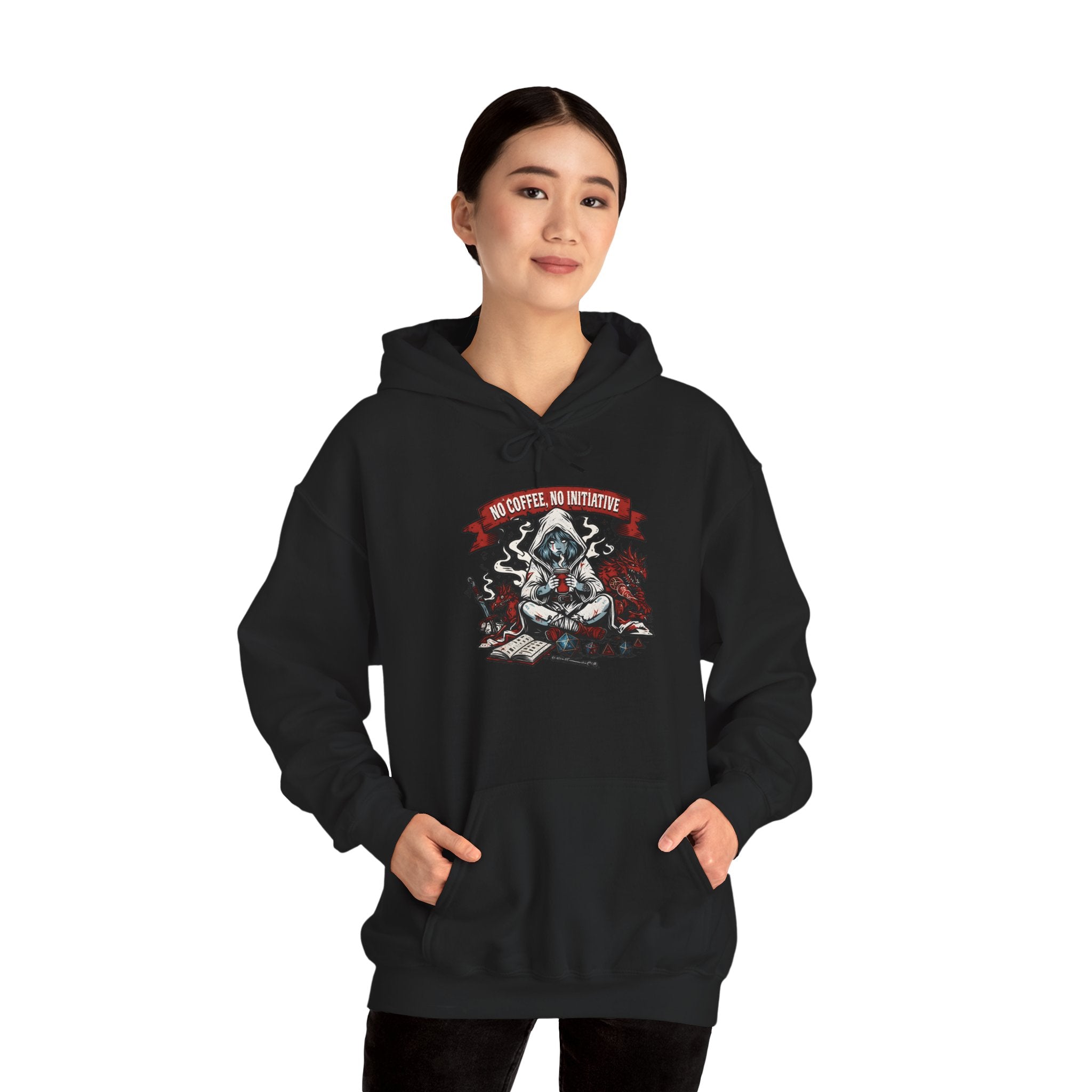 No Coffee, No Initiative | Fantasy RPG Hoodie