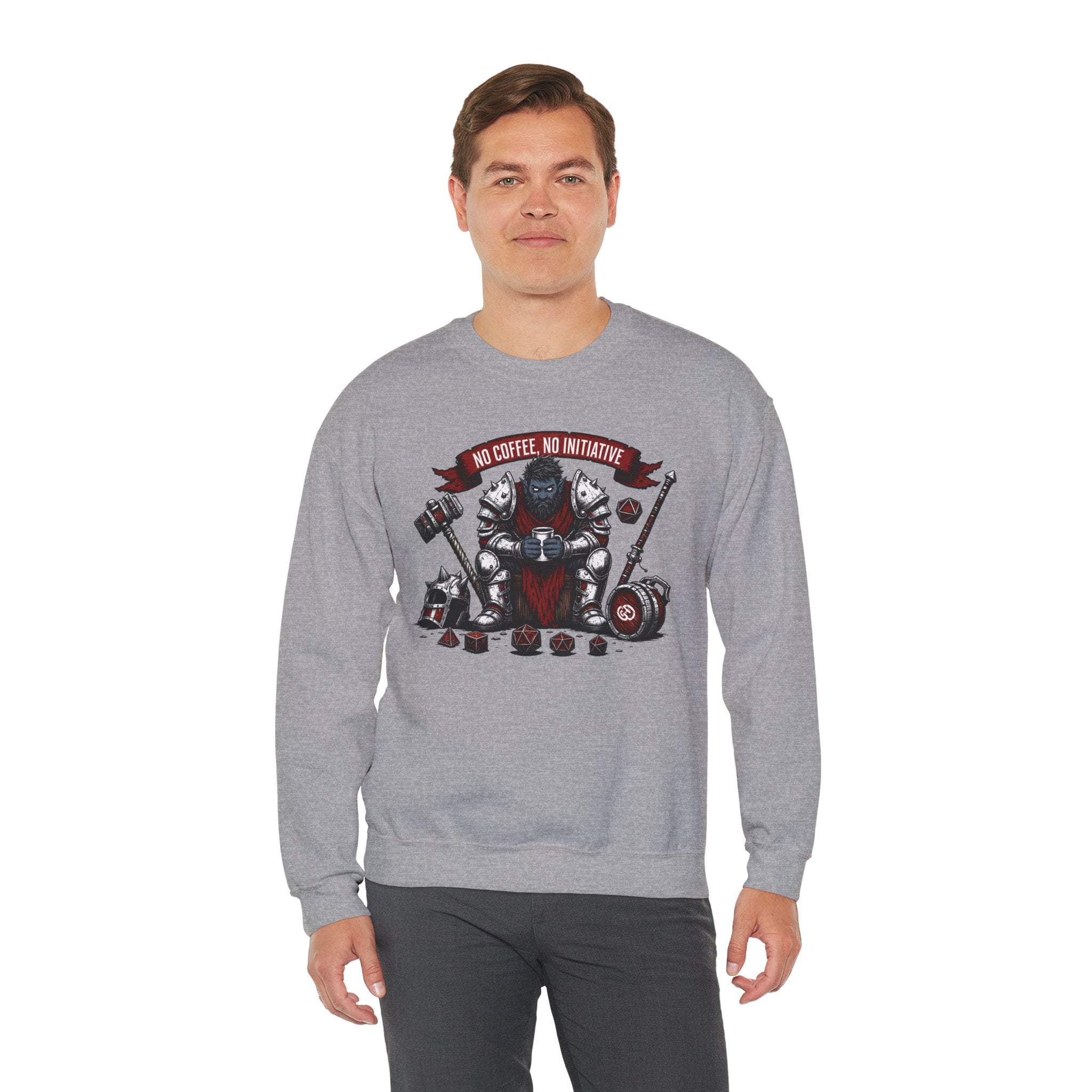 No Coffee, No Initiative | Fantasy RPG Sweatshirt