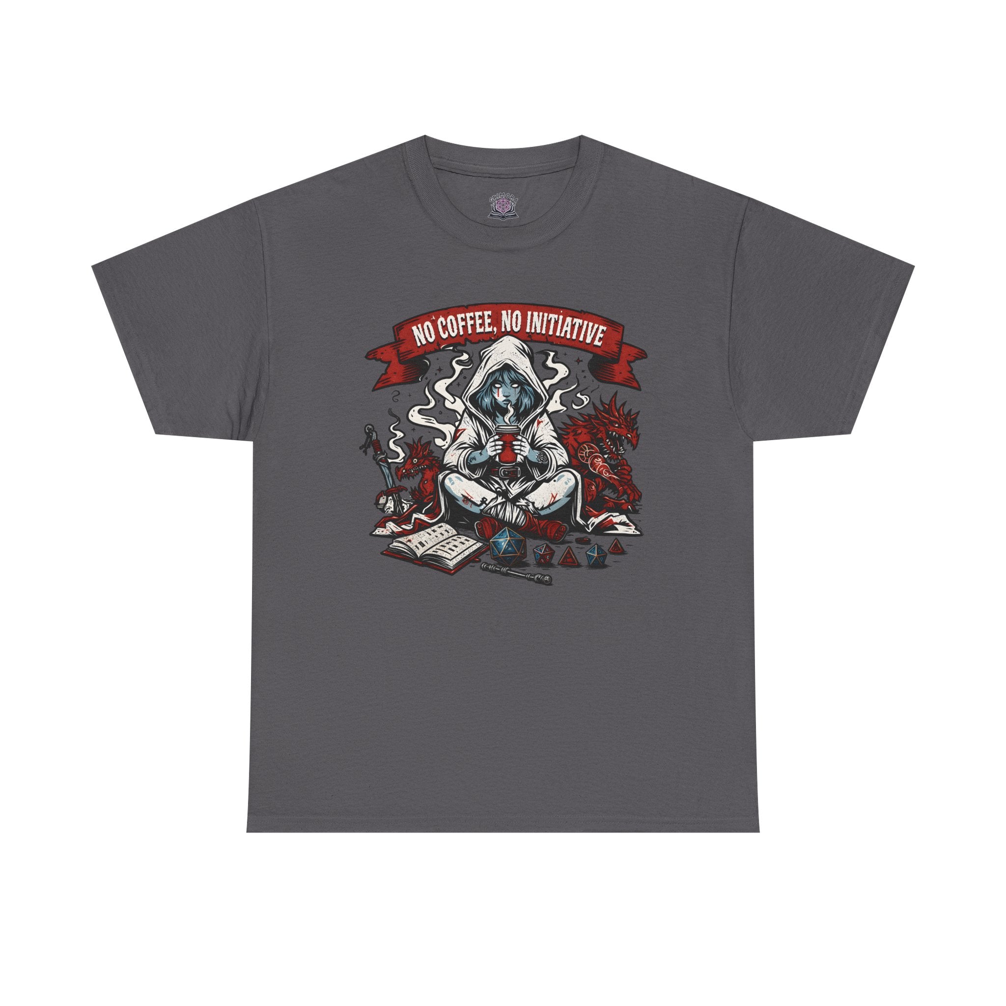 No Coffee, No Initiative | Fantasy RPG T-shirt