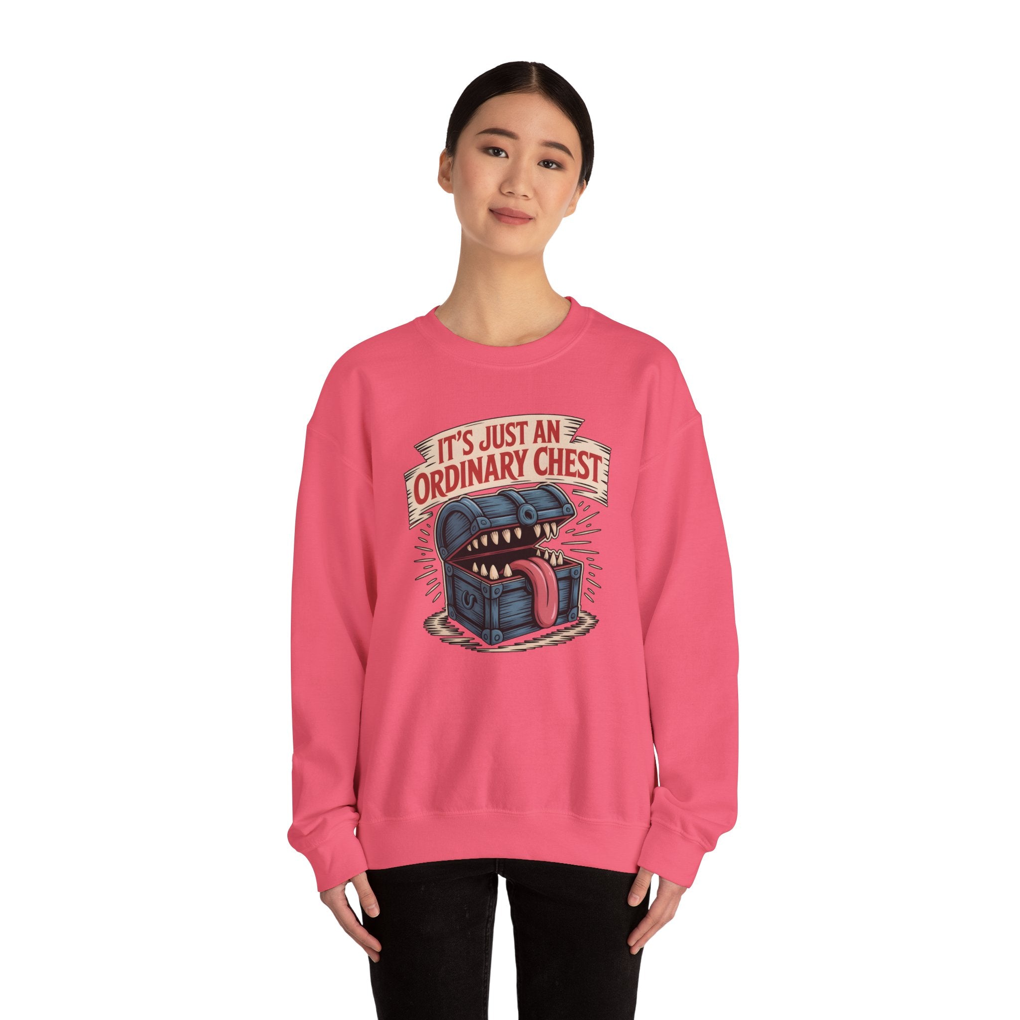 "It's Just An Ordinary Chest" — Mimic monster Sweatshirt