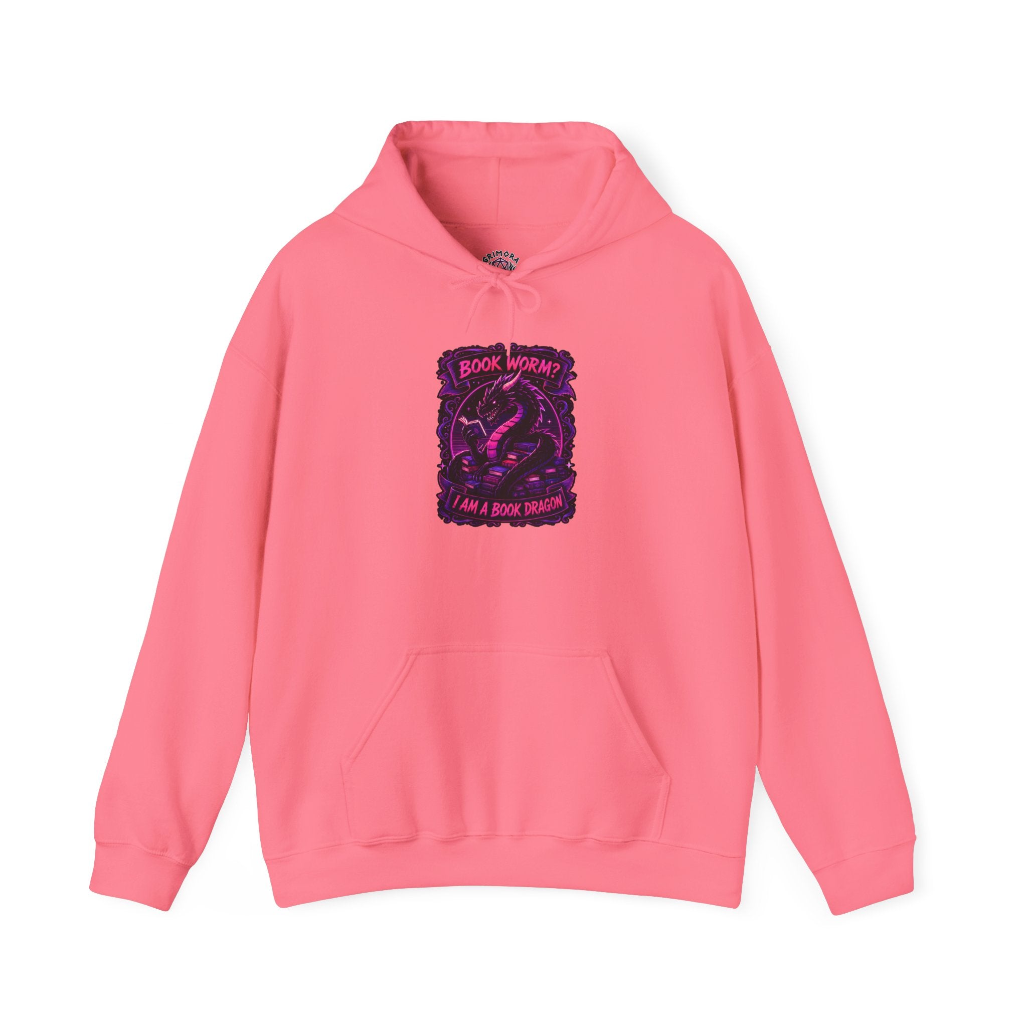 Book Worm? I Am a Book Dragon, Fantasy Reader Hoodie