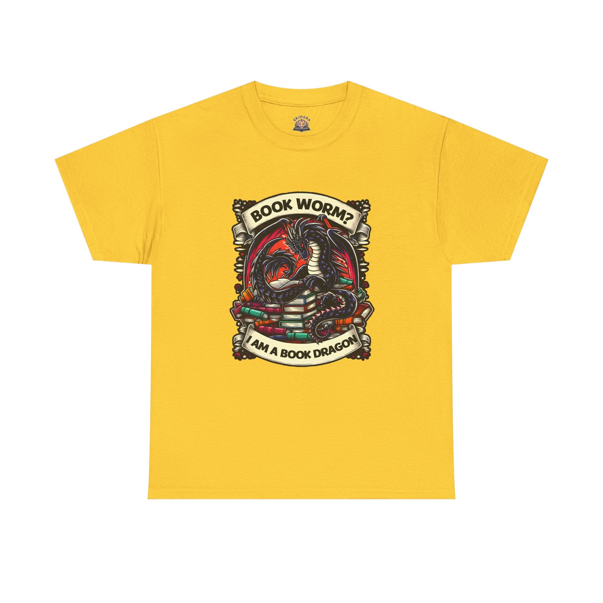 Book Worm? I Am a Book Dragon, Fantasy Reader T-shirt