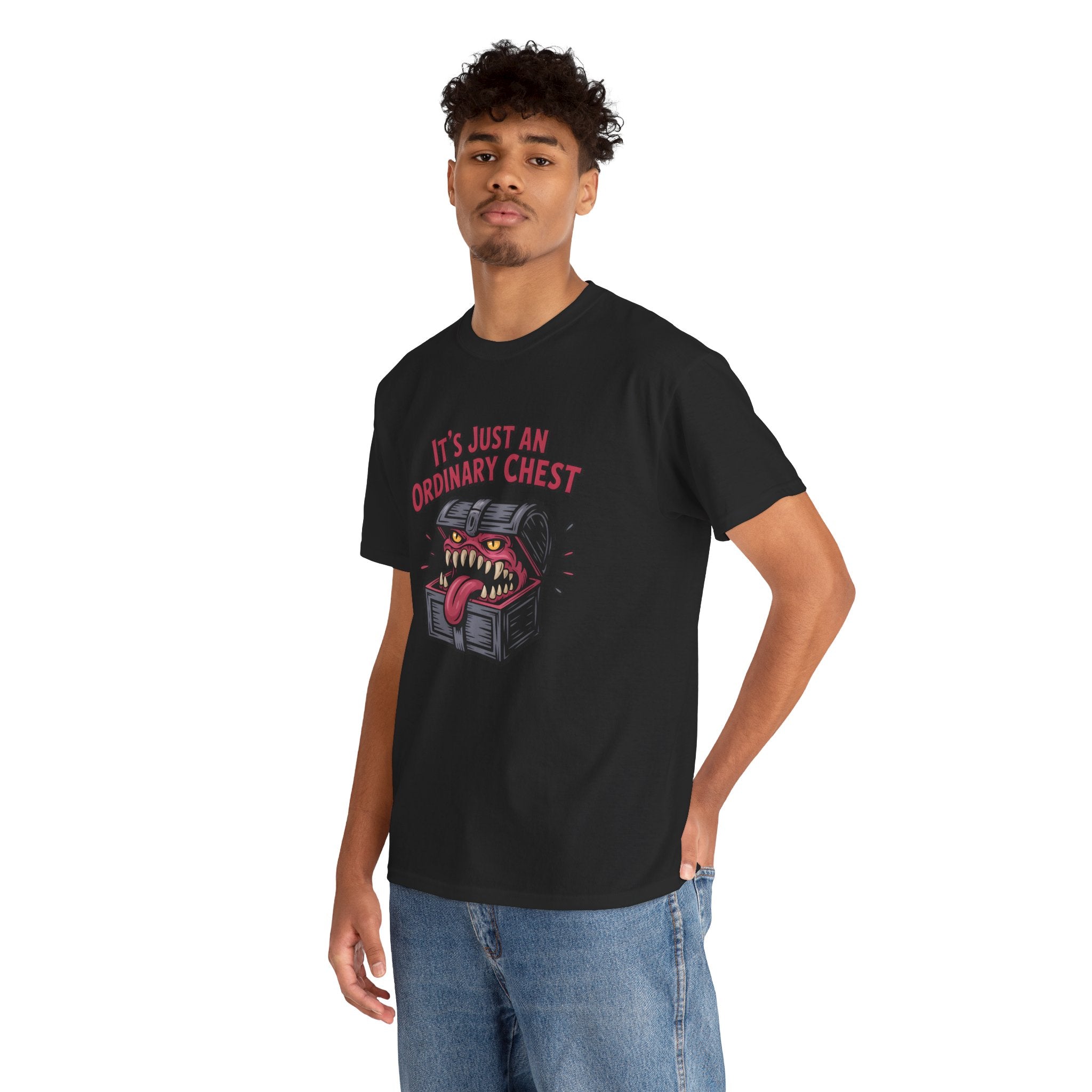 "It's Just An Ordinary Chest" — Mimic monster T-shirt