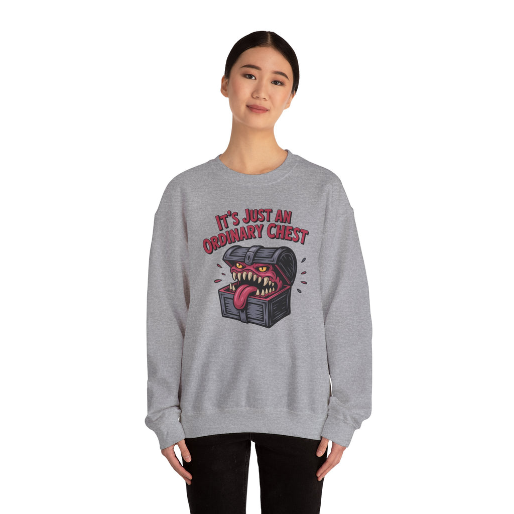 "It's Just An Ordinary Chest" — Mimic monster Sweatshirt