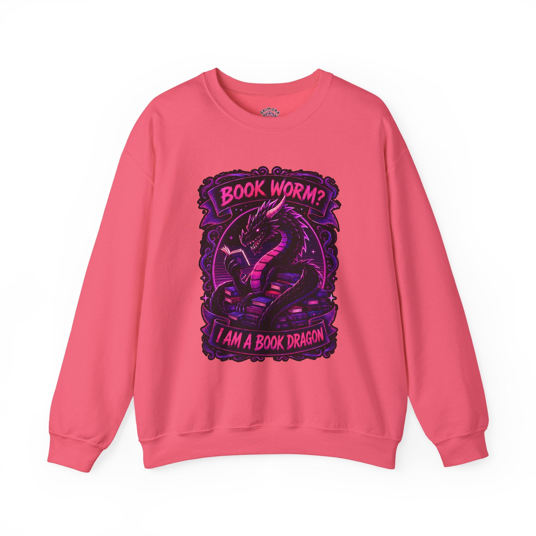Book Worm? I Am a Book Dragon, Fantasy Reader Sweatshirt