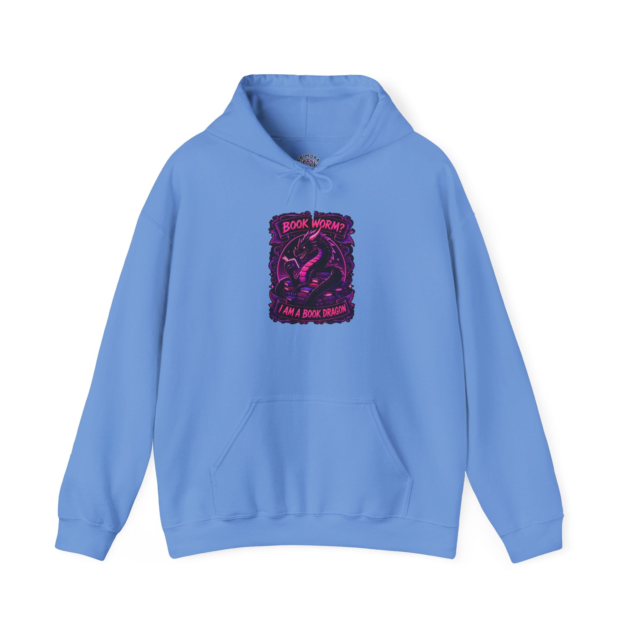 Book Worm? I Am a Book Dragon, Fantasy Reader Hoodie