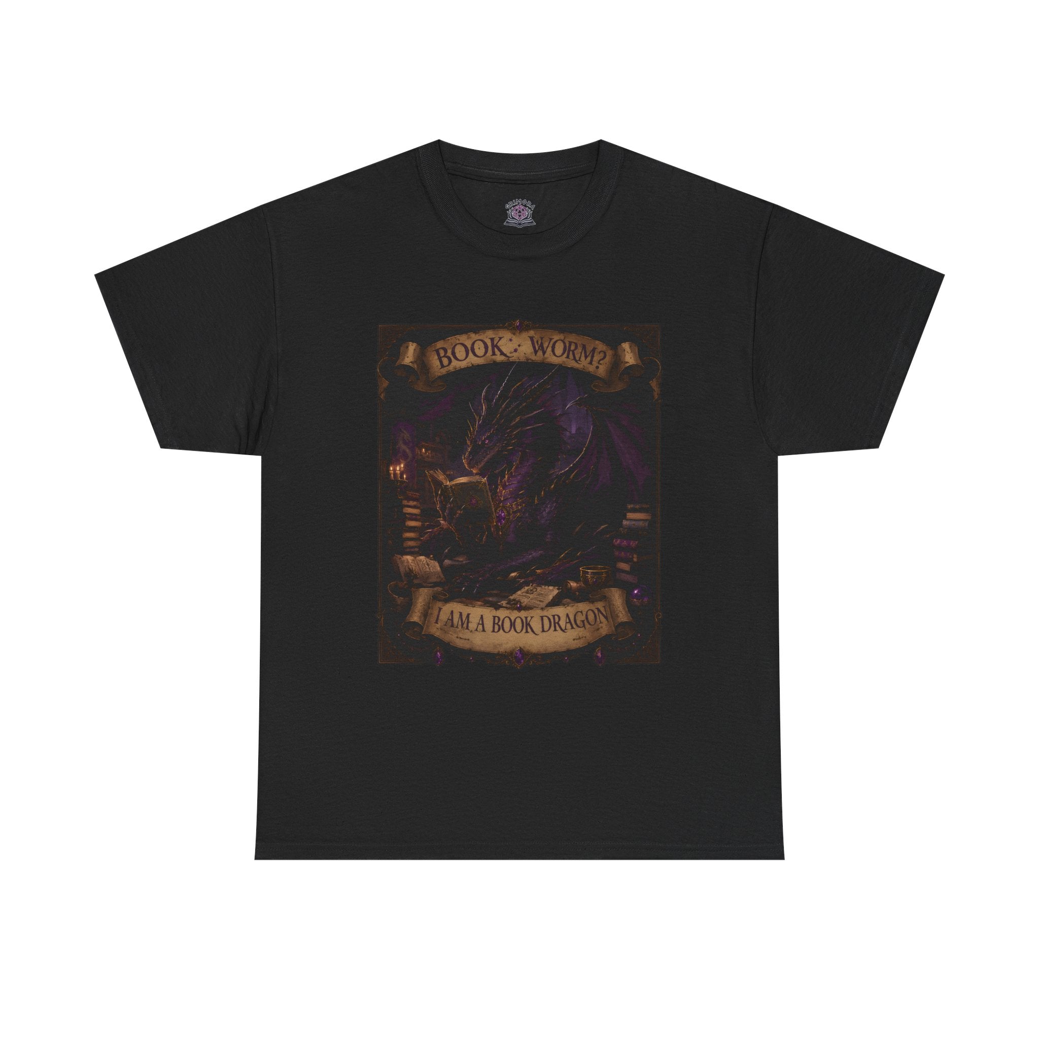 Book Worm? I Am a Book Dragon, Fantasy Reader T-shirt