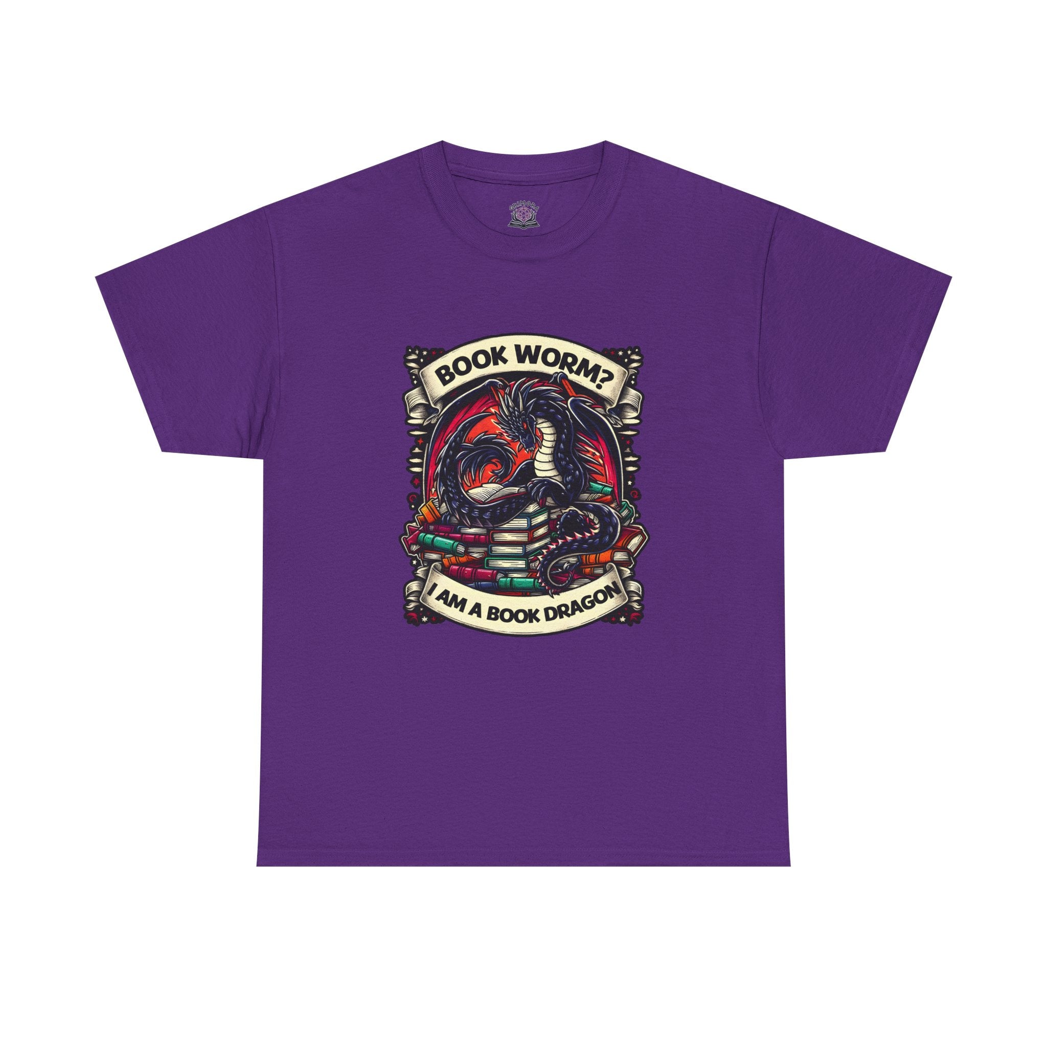 Book Worm? I Am a Book Dragon, Fantasy Reader T-shirt