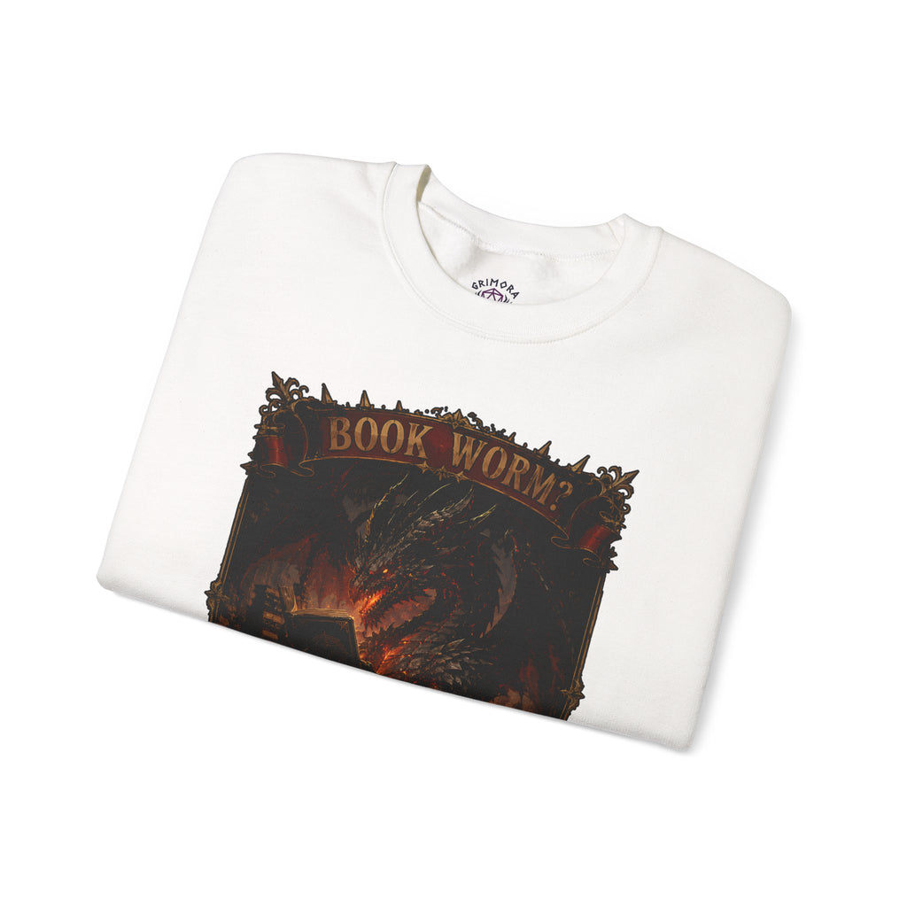 Book Worm? I Am a Book Dragon, Fantasy Reader Sweatshirt