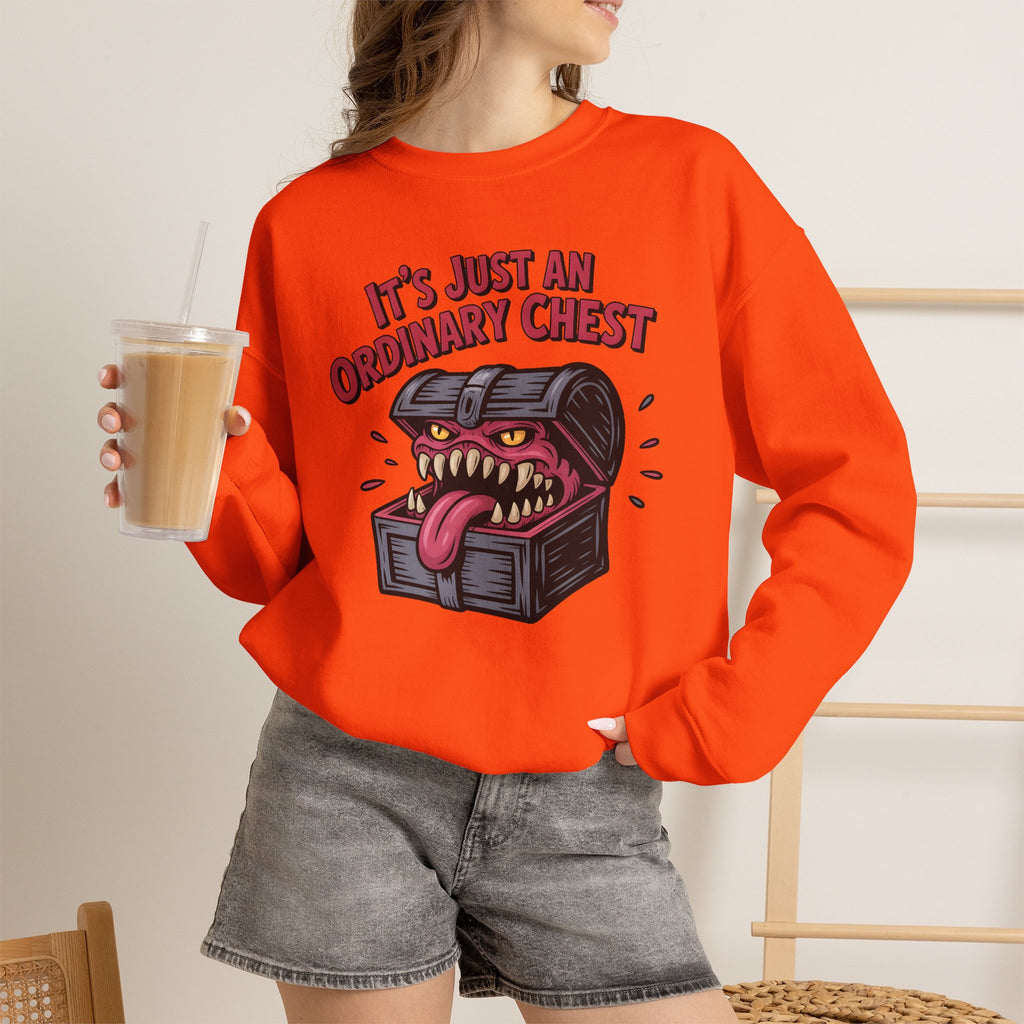 "It's Just An Ordinary Chest" — Mimic monster Sweatshirt