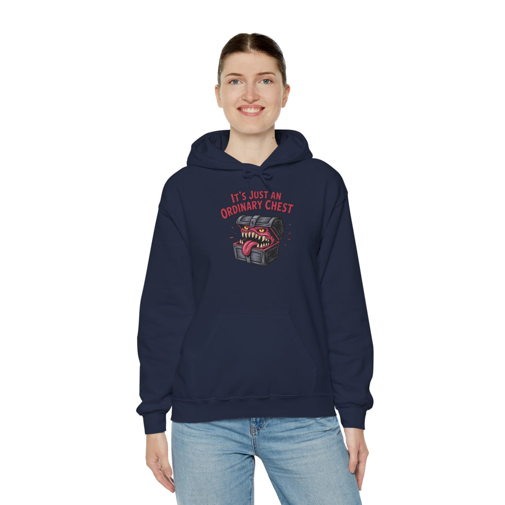 "It's Just An Ordinary Chest" — Mimic monster Hoodie