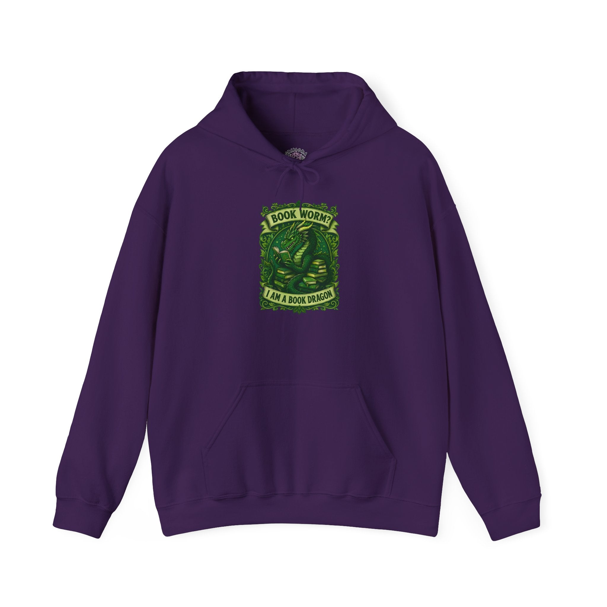 Book Worm? I Am a Book Dragon, Fantasy Reader Hoodie
