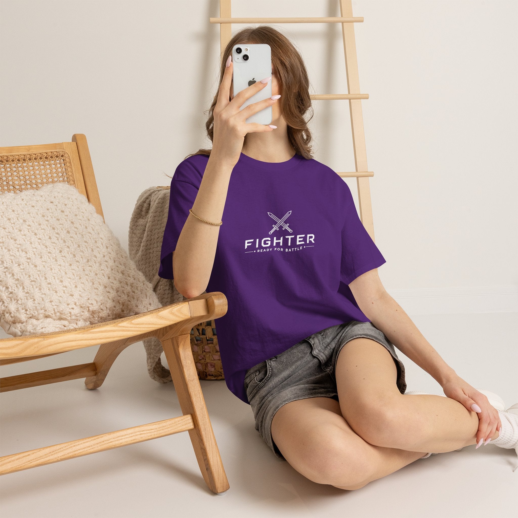 Fighter – Ready for Battle | DnD class T-shirt