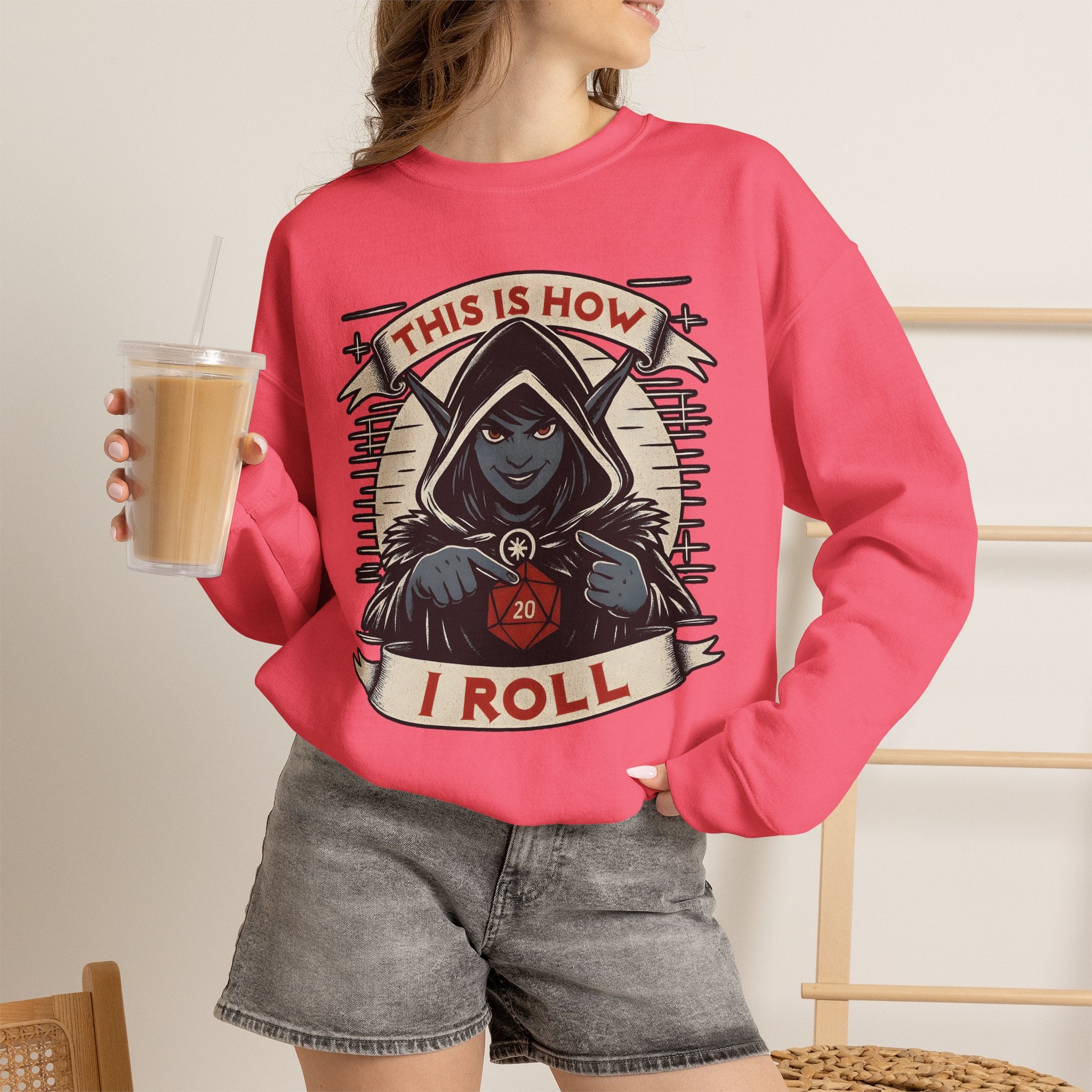 This Is How I Roll D20 Sweatshirt