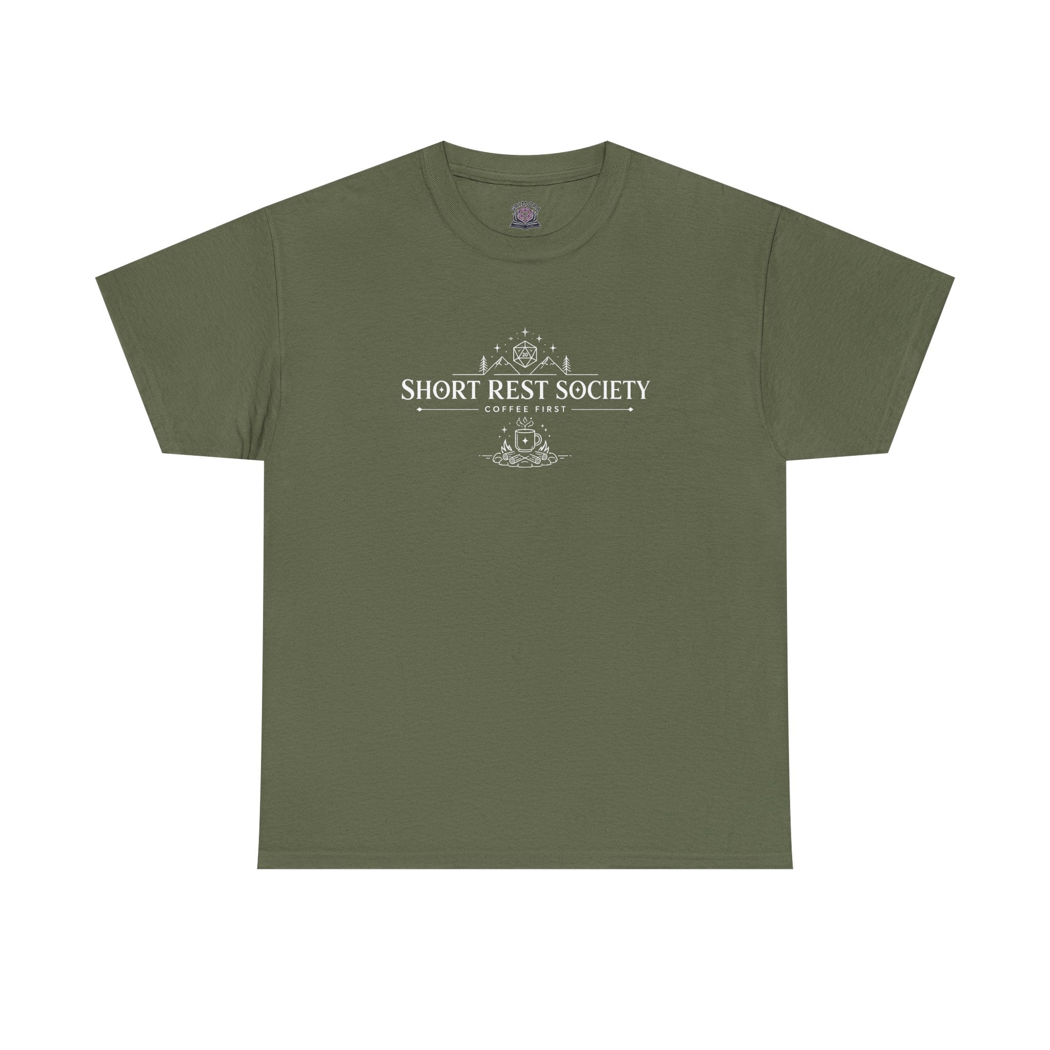 Short Rest Society – Coffee First | Tabletop RPG T-shirt