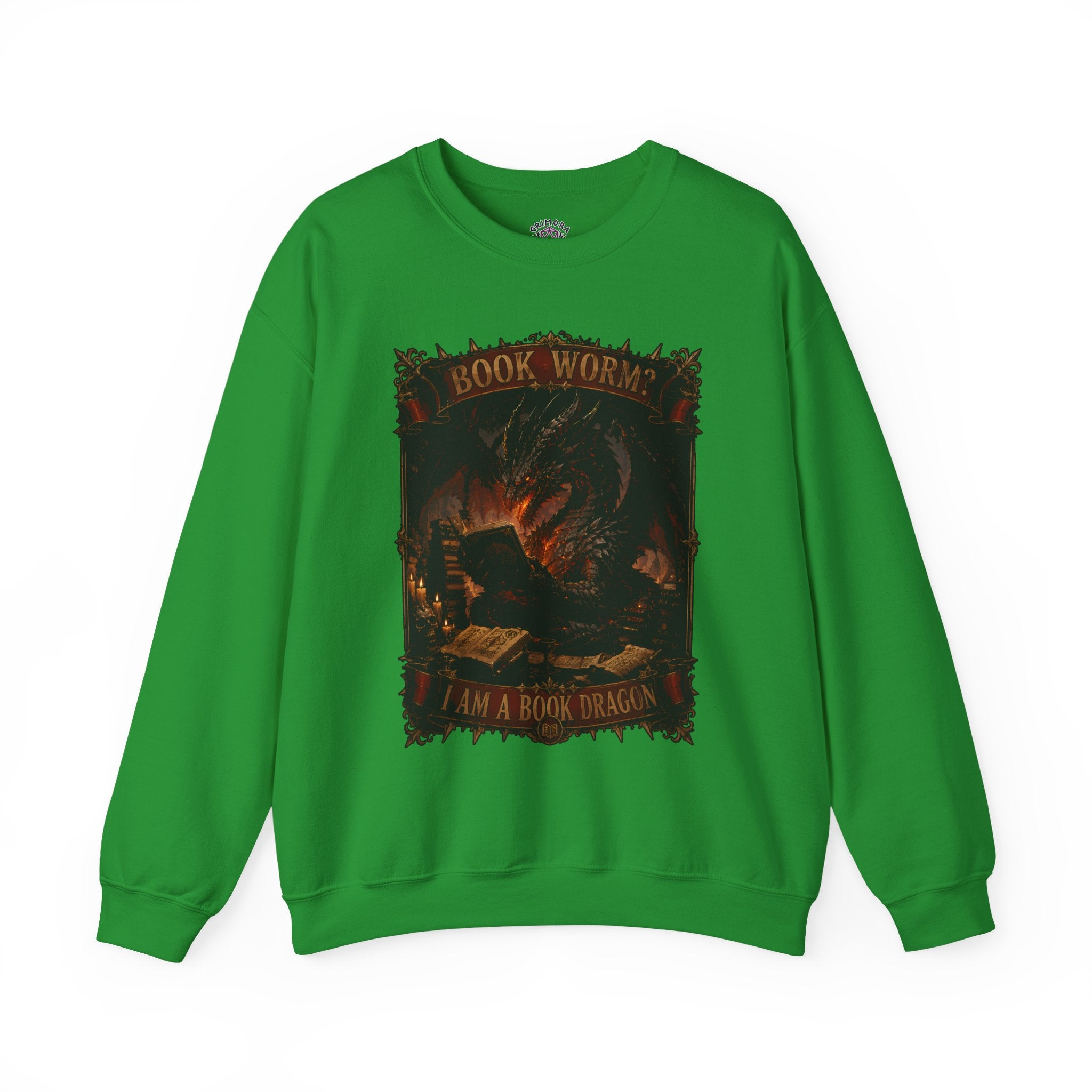 Book Worm? I Am a Book Dragon, Fantasy Reader Sweatshirt