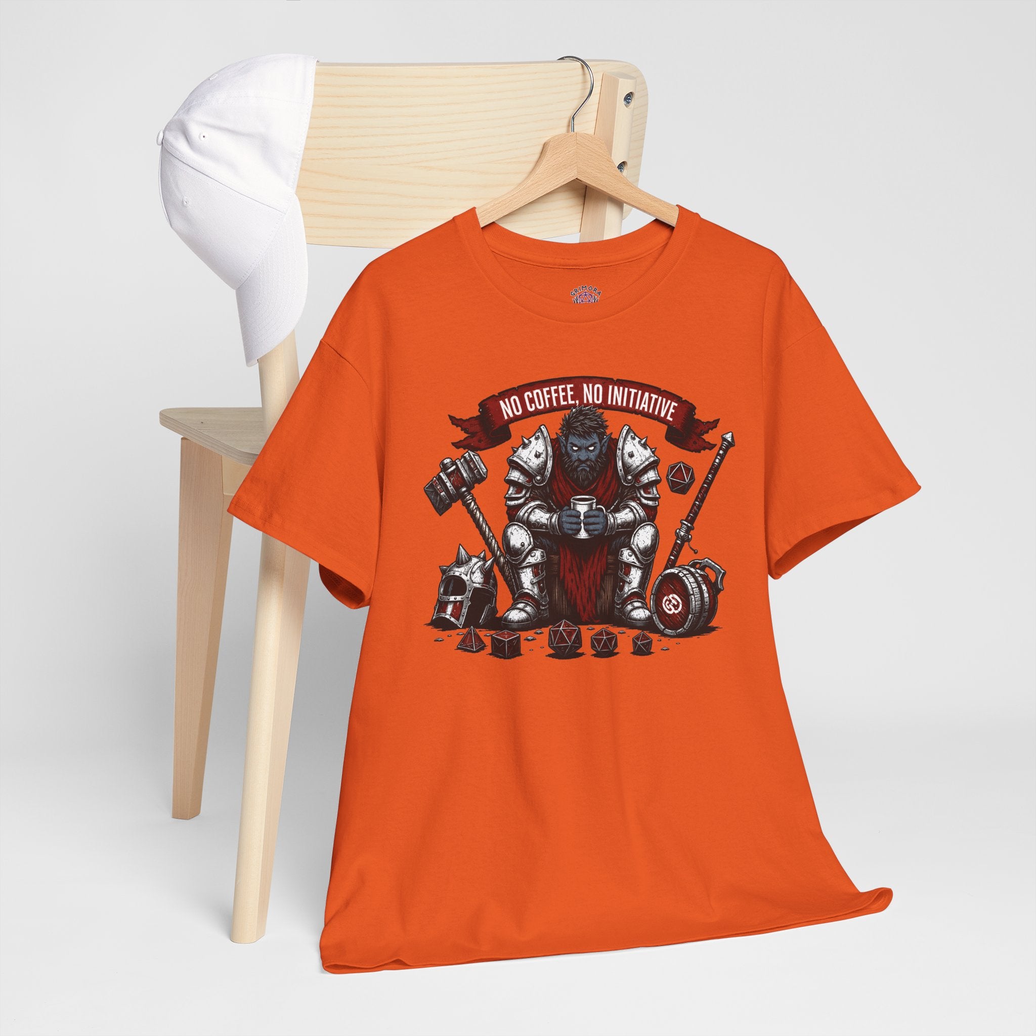 No Coffee, No Initiative | Fantasy RPG T-shirt