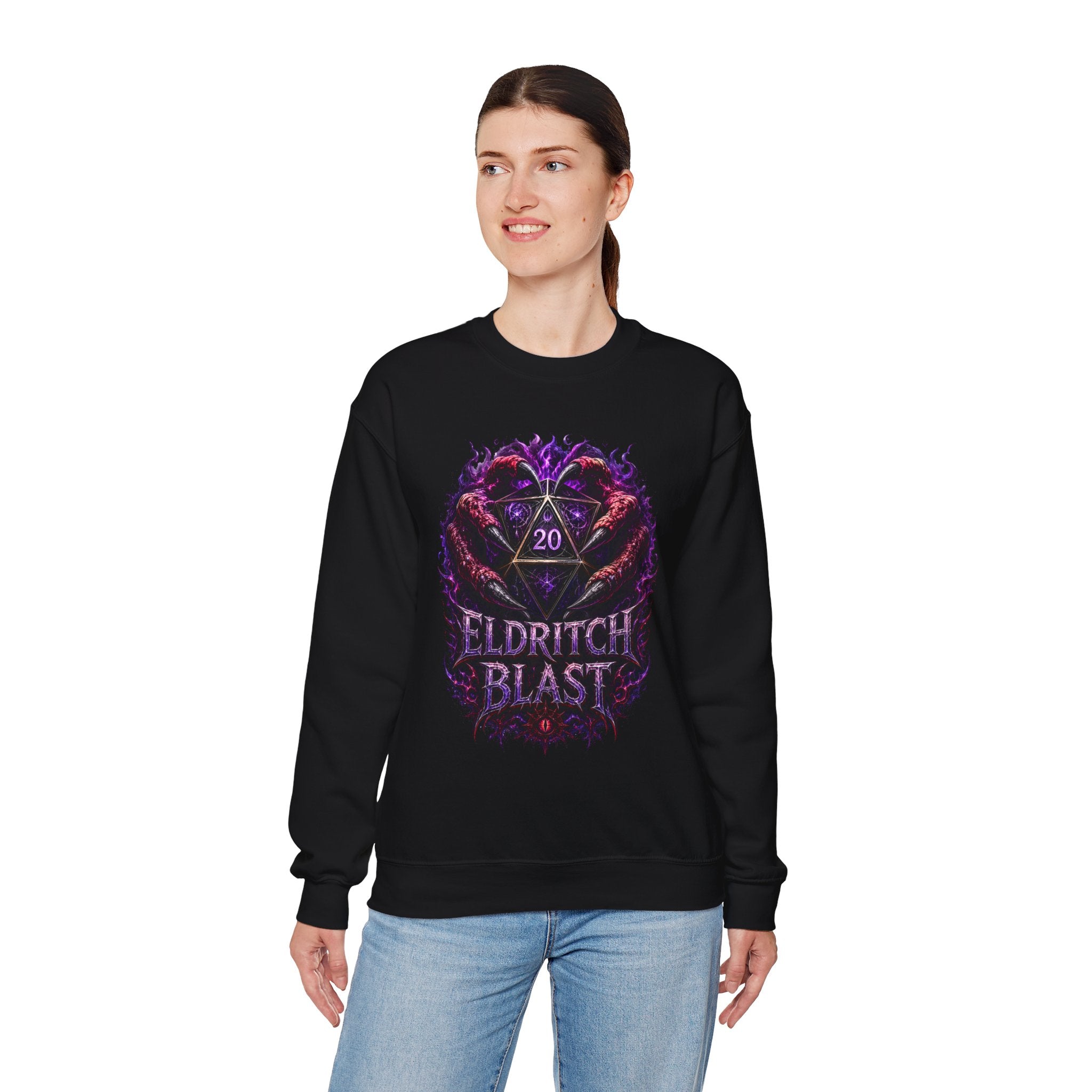 Eldritch Blast – The Patron Always Answers | Fantasy RPG D20 Sweatshirt