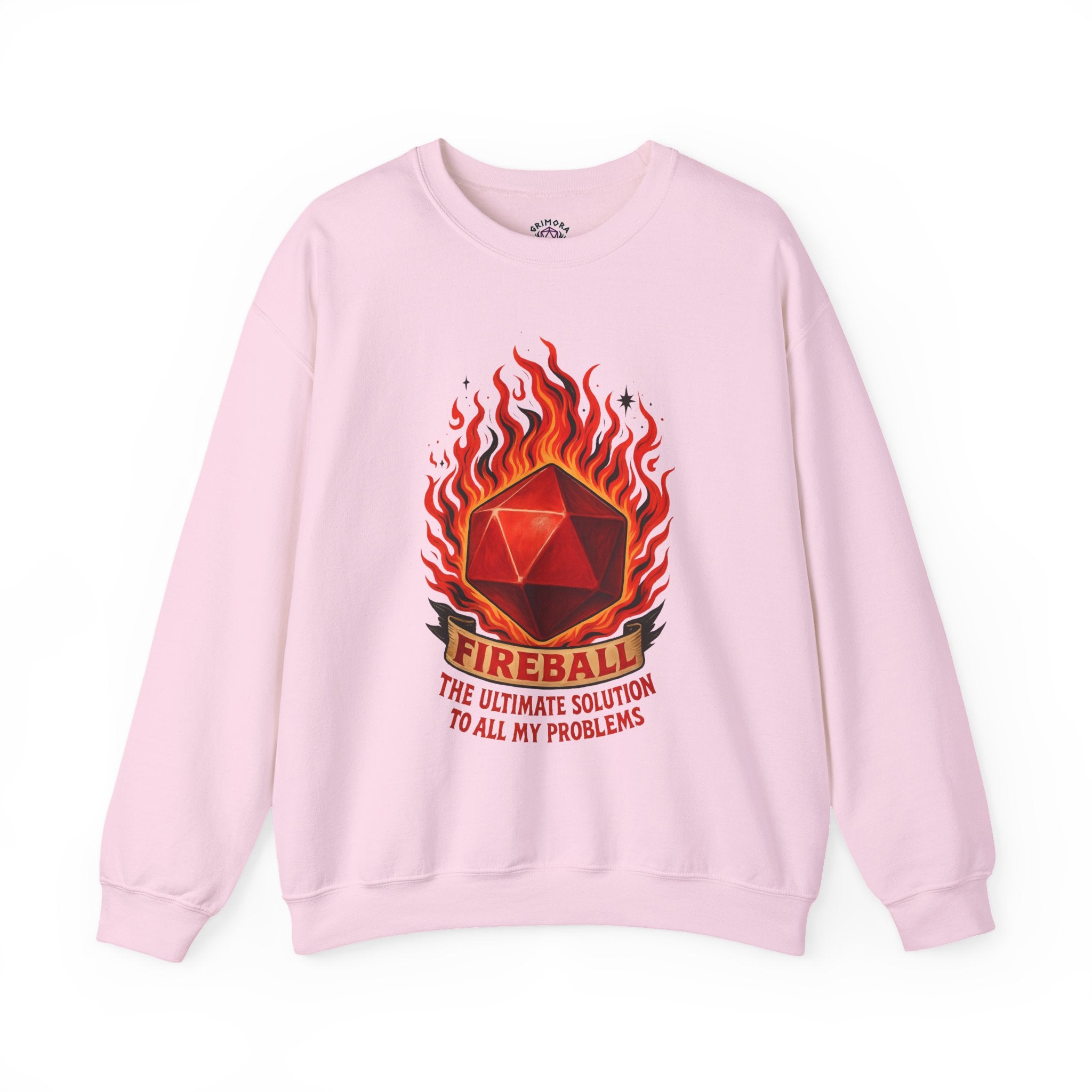 Fireball – The Ultimate Solution to All My Problems| Funny RPG Sweatshirt