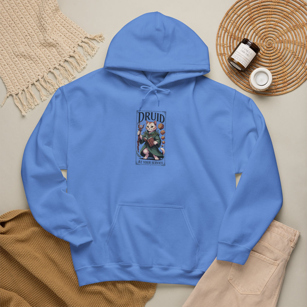 Druid Cat at Your Serivece D&D Hoodie | Cat Lover RPG Gift