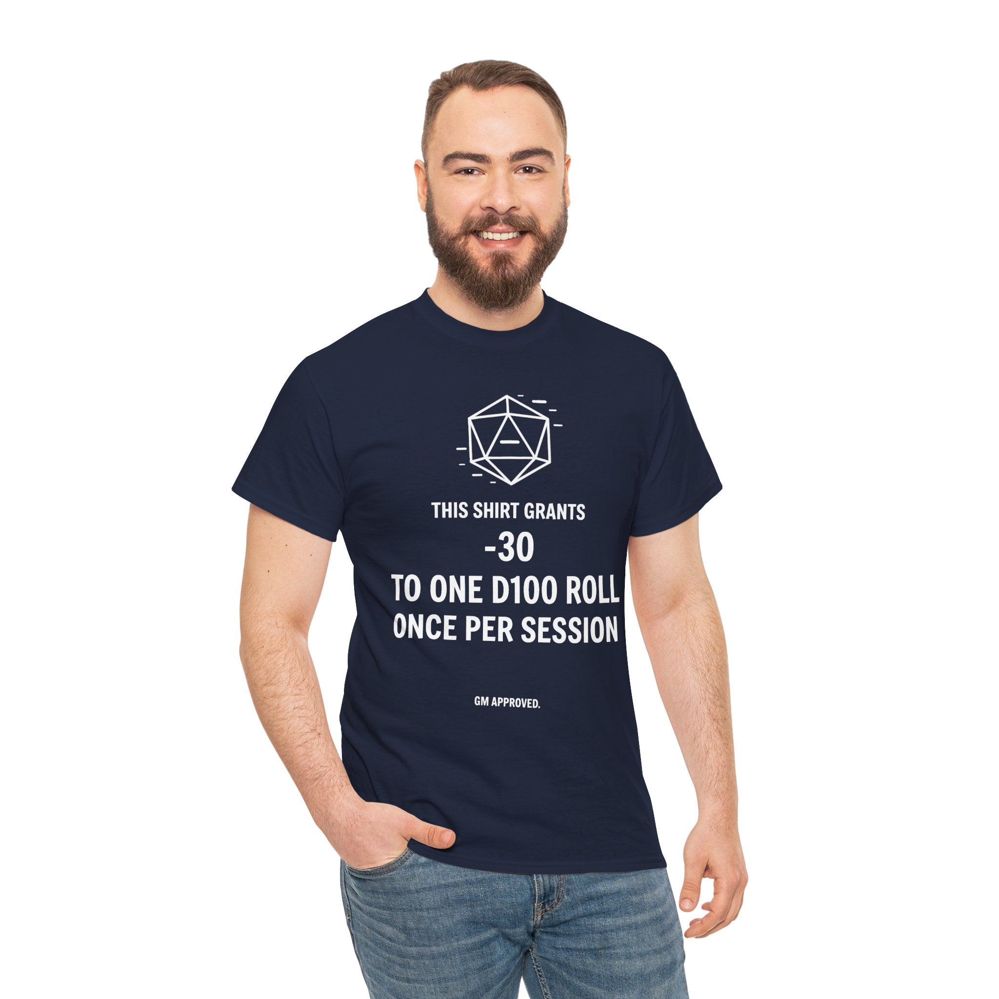 Dice roll minus modifier T-shirt | RPG Personalizable