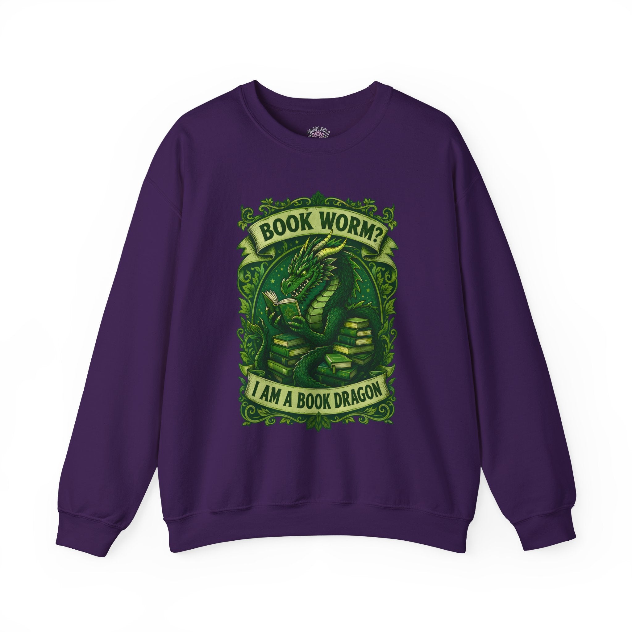 Book Worm? I Am a Book Dragon, Fantasy Reader Sweatshirt