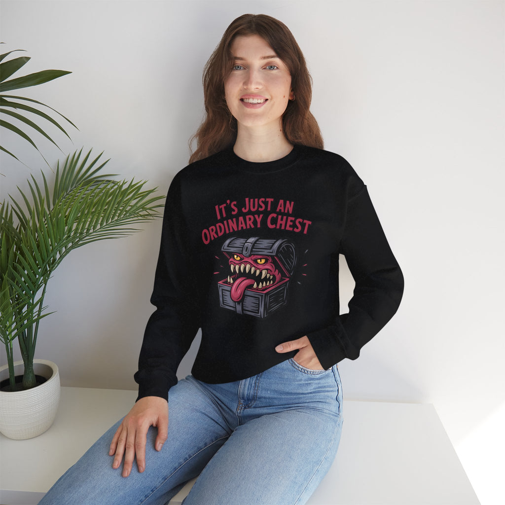 "It's Just An Ordinary Chest" — Mimic monster Sweatshirt