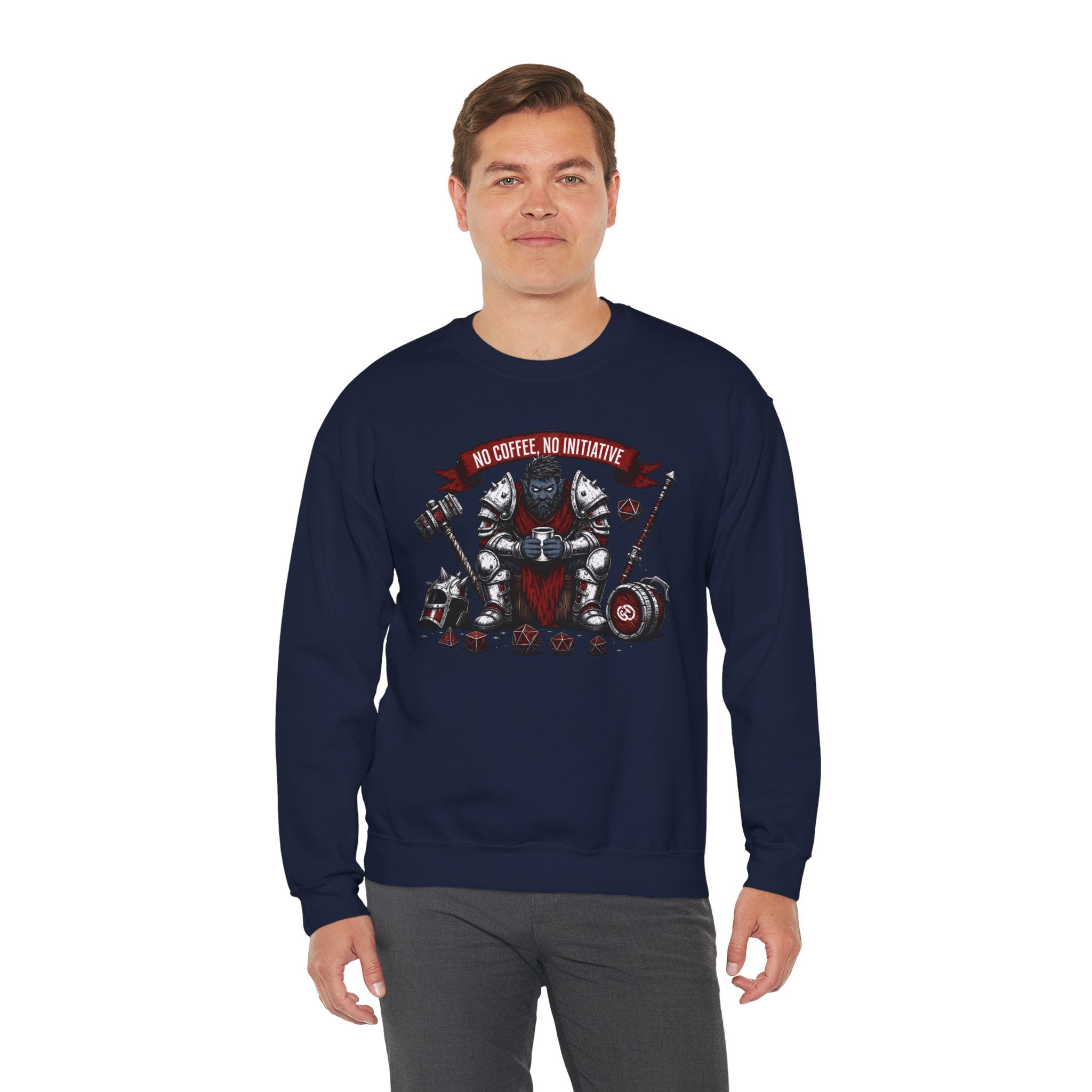 No Coffee, No Initiative | Fantasy RPG Sweatshirt