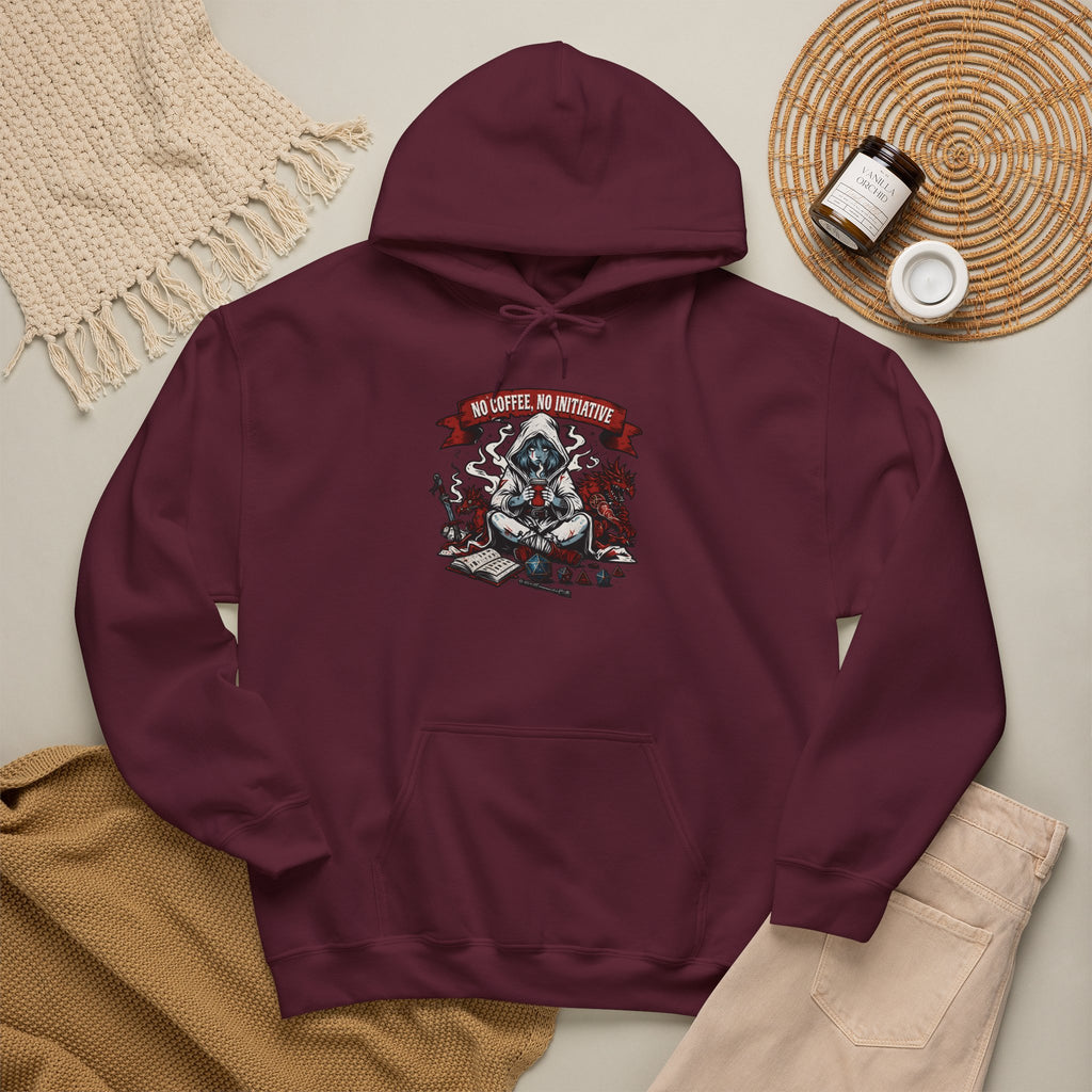 No Coffee, No Initiative | Fantasy RPG Hoodie