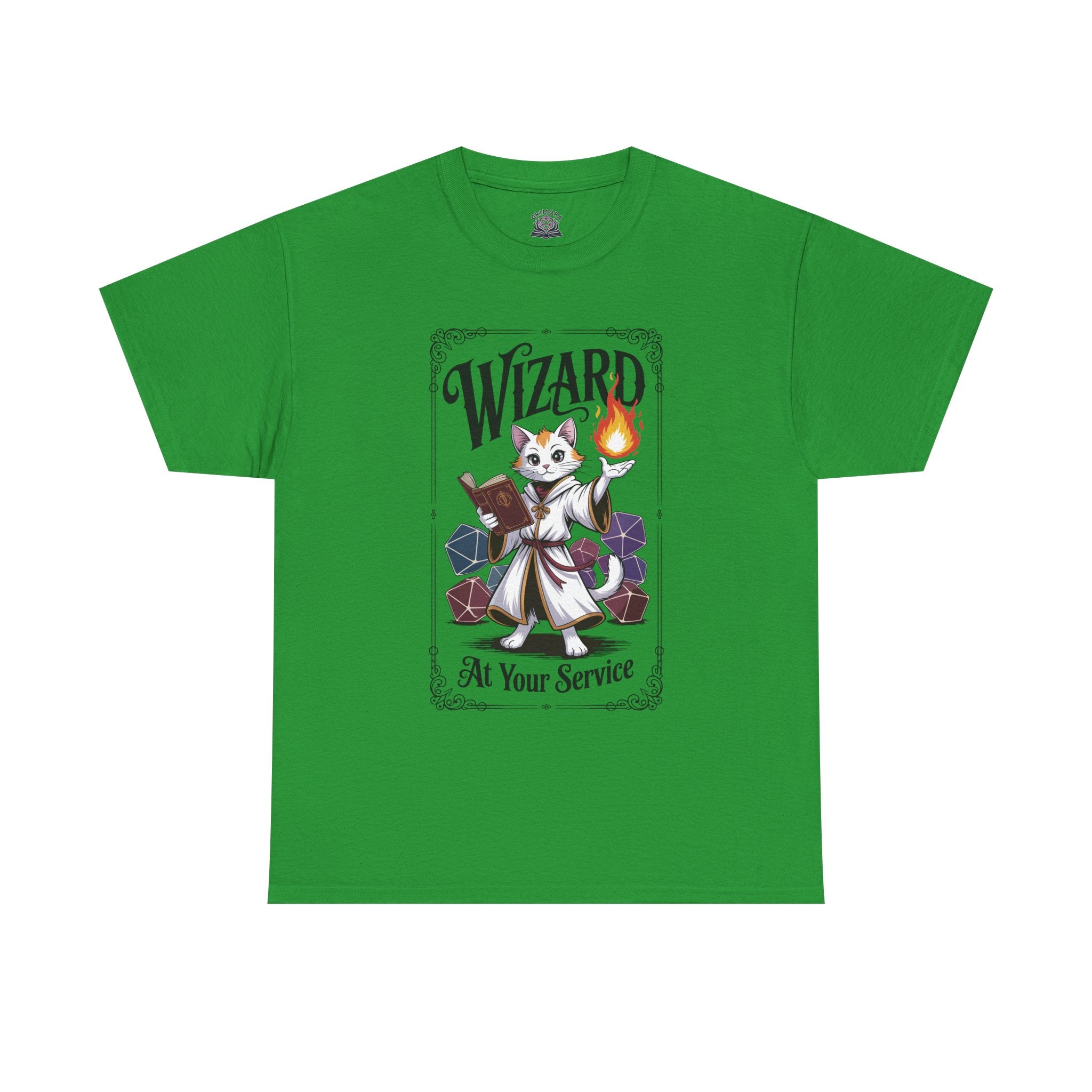 Wizard Cat at Your Serivece D&D T-shirt | Cat Lover RPG Gift