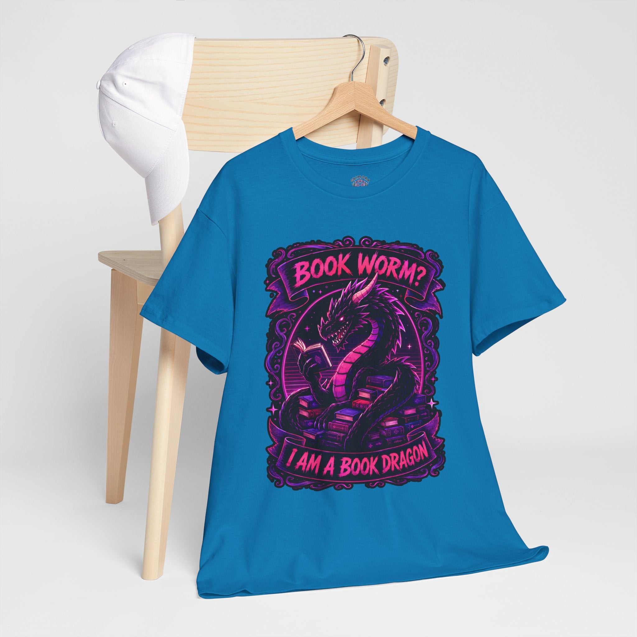 Book Worm? I Am a Book Dragon, Fantasy Reader T-shirt