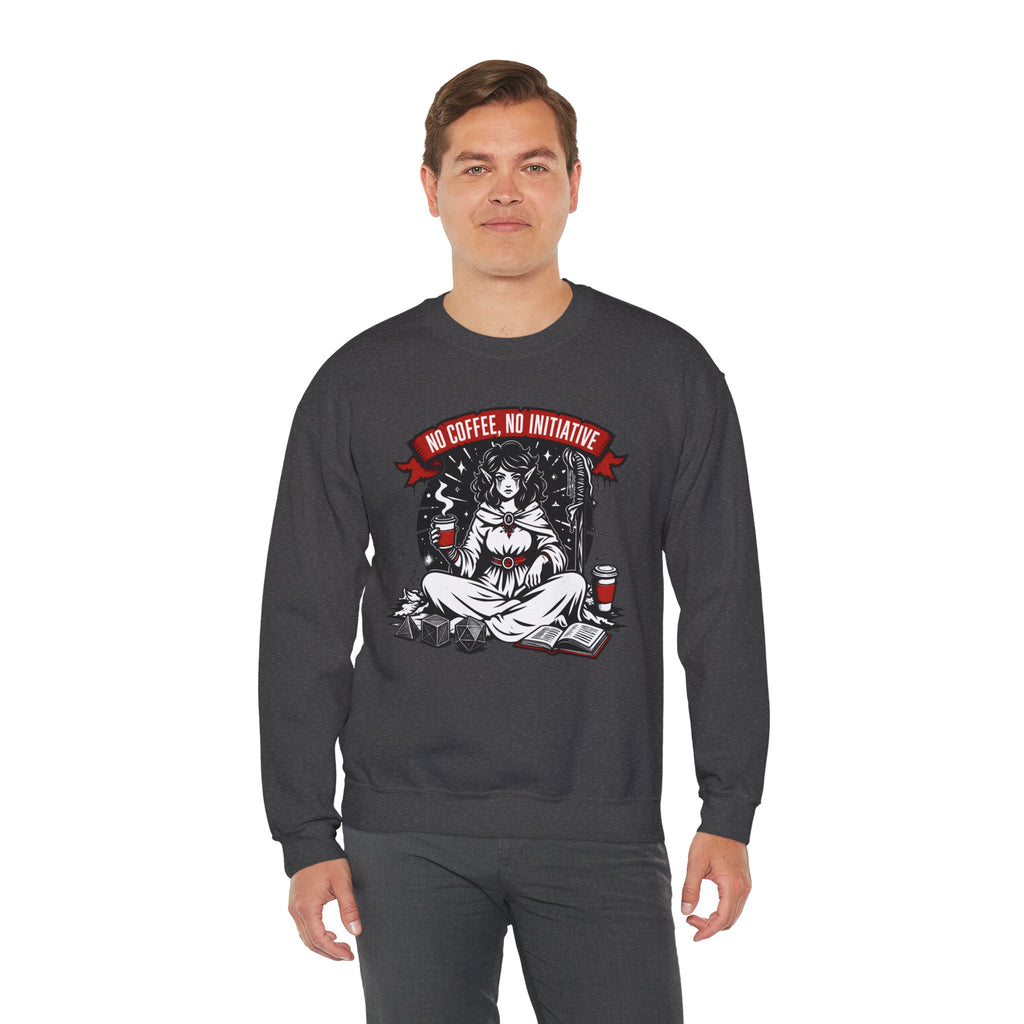 No Coffee, No Initiative | Fantasy RPG Sweatshirt