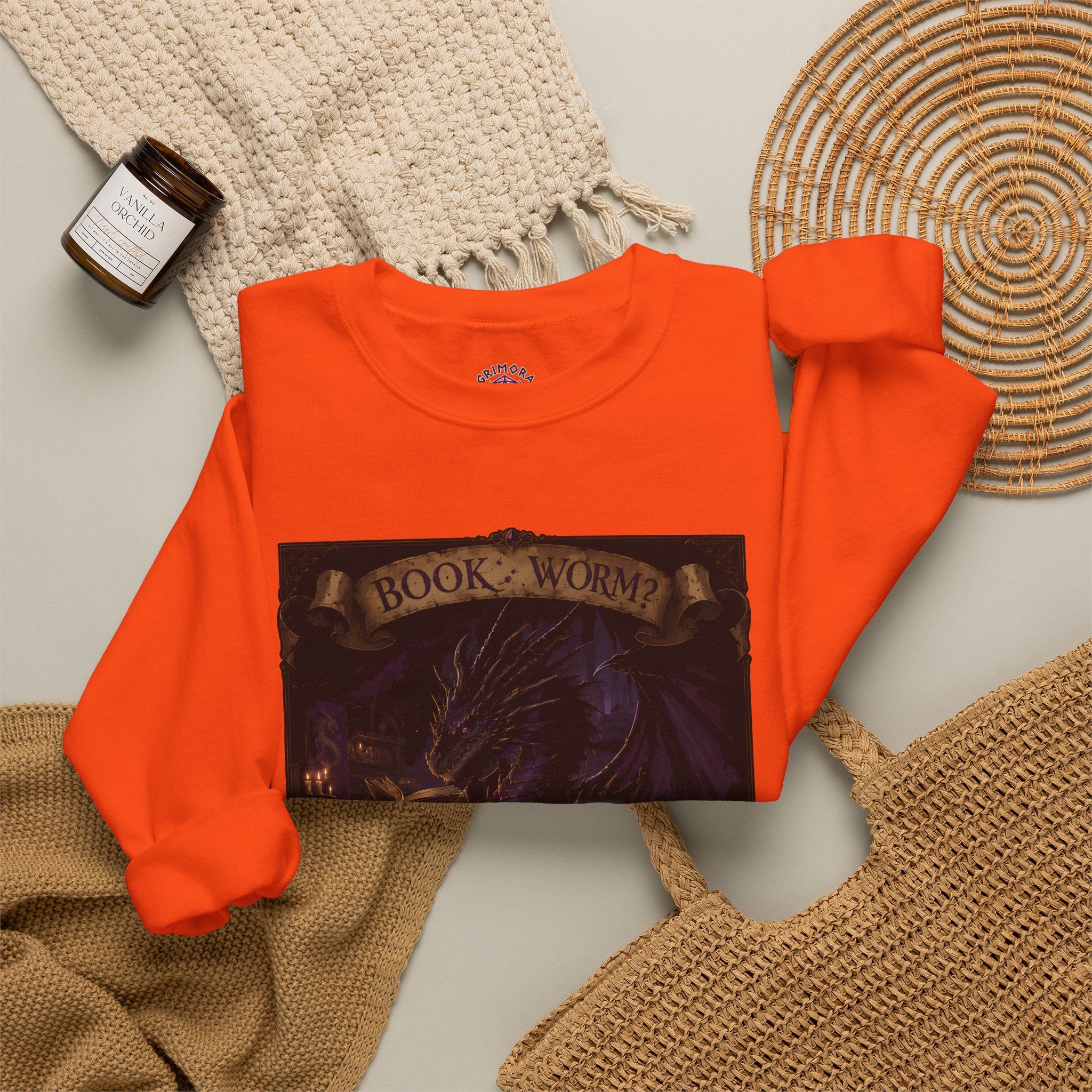 Book Worm? I Am a Book Dragon, Fantasy Reader Sweatshirt
