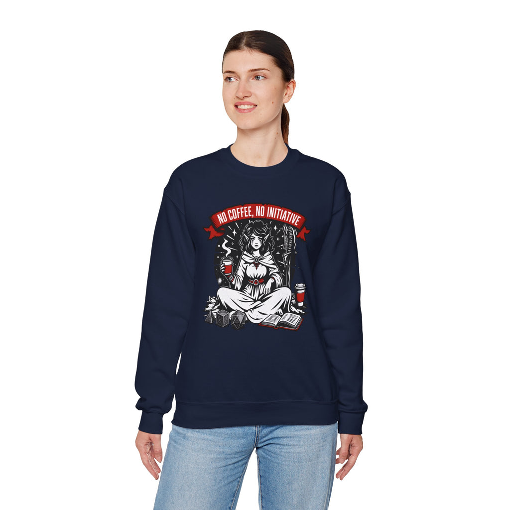 No Coffee, No Initiative | Fantasy RPG Sweatshirt