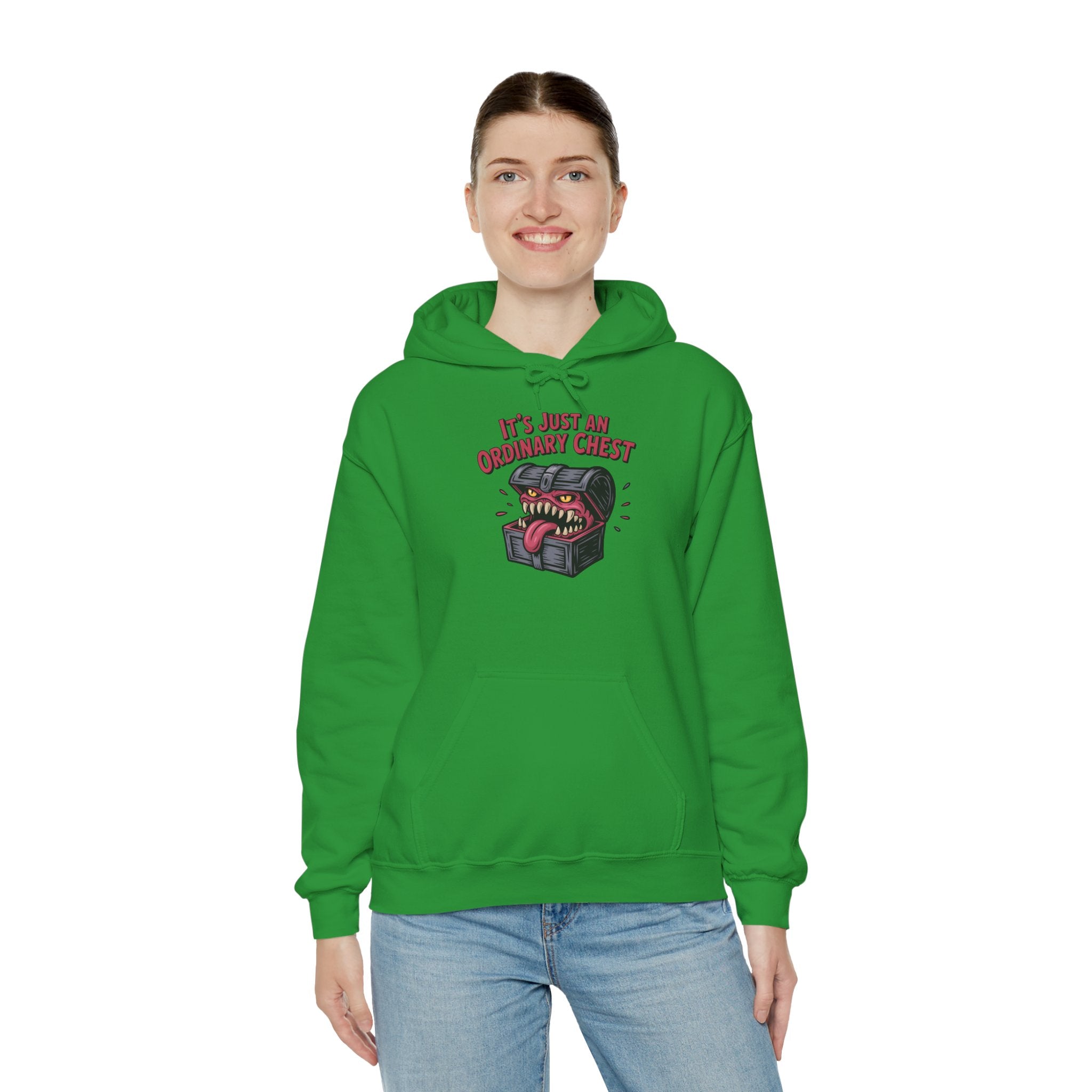 "It's Just An Ordinary Chest" — Mimic monster Hoodie