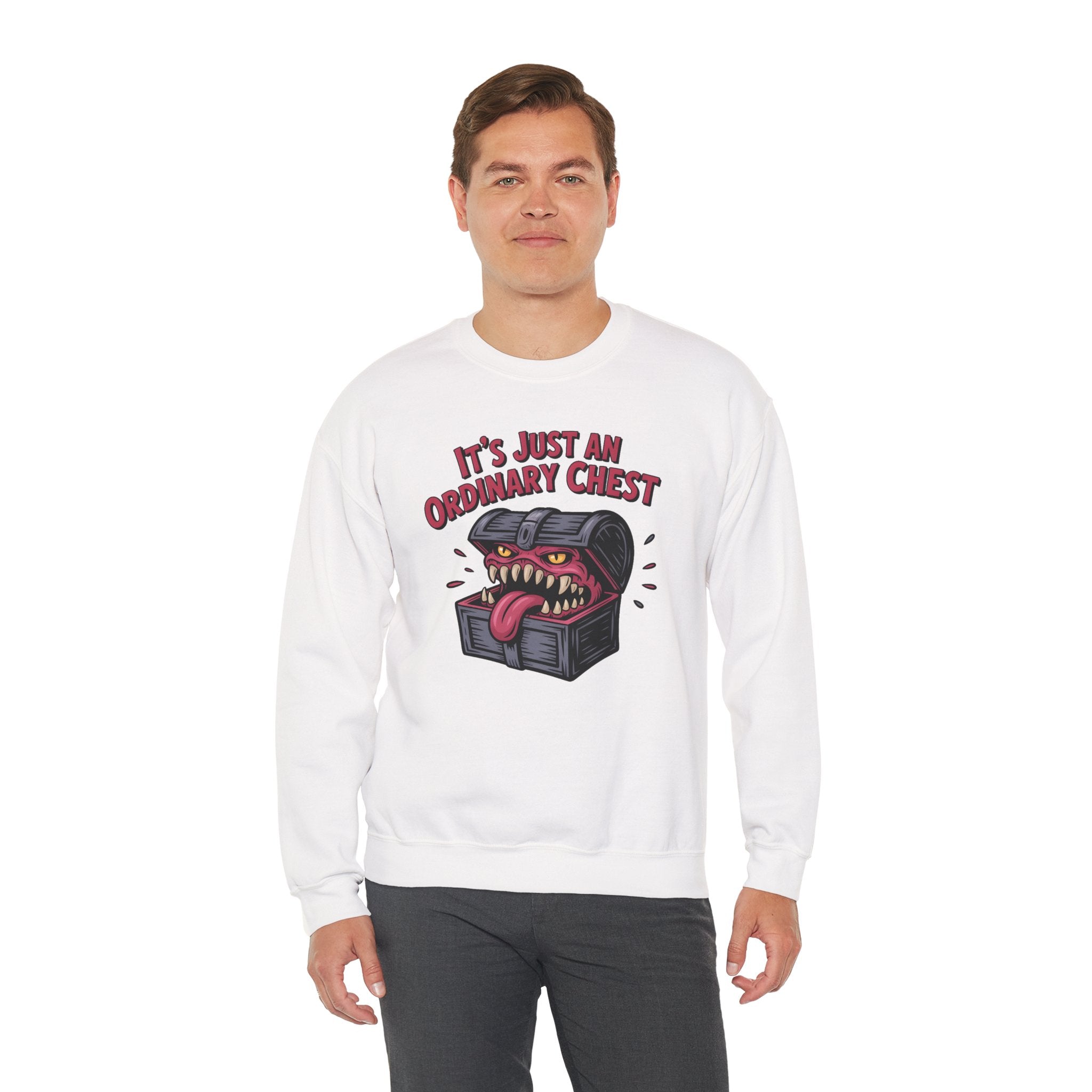 "It's Just An Ordinary Chest" — Mimic monster Sweatshirt