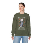 Fighter Cat at Your Service D&D Sweatshirt | Cat Lover RPG Gift