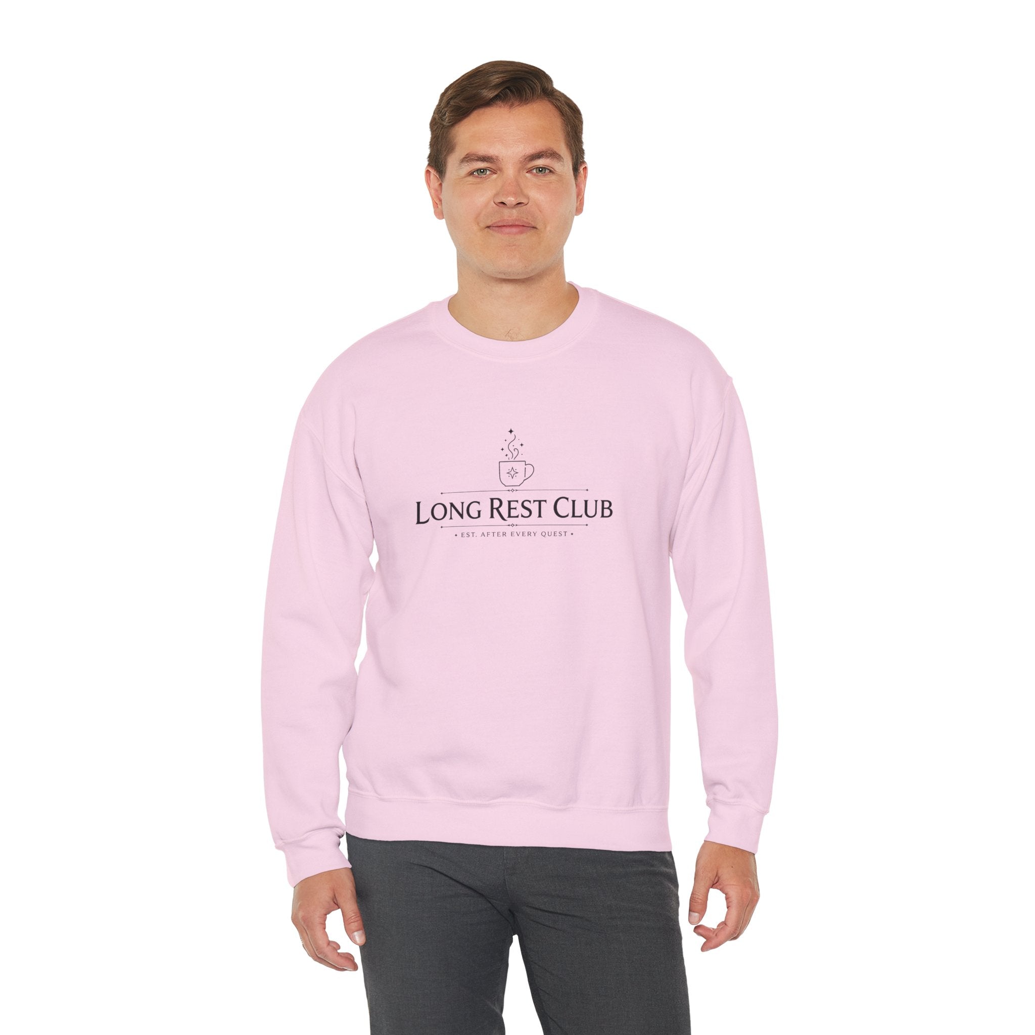 Long Rest Club – Est. After Every Quest | Fantasy RPG Sweatshirt
