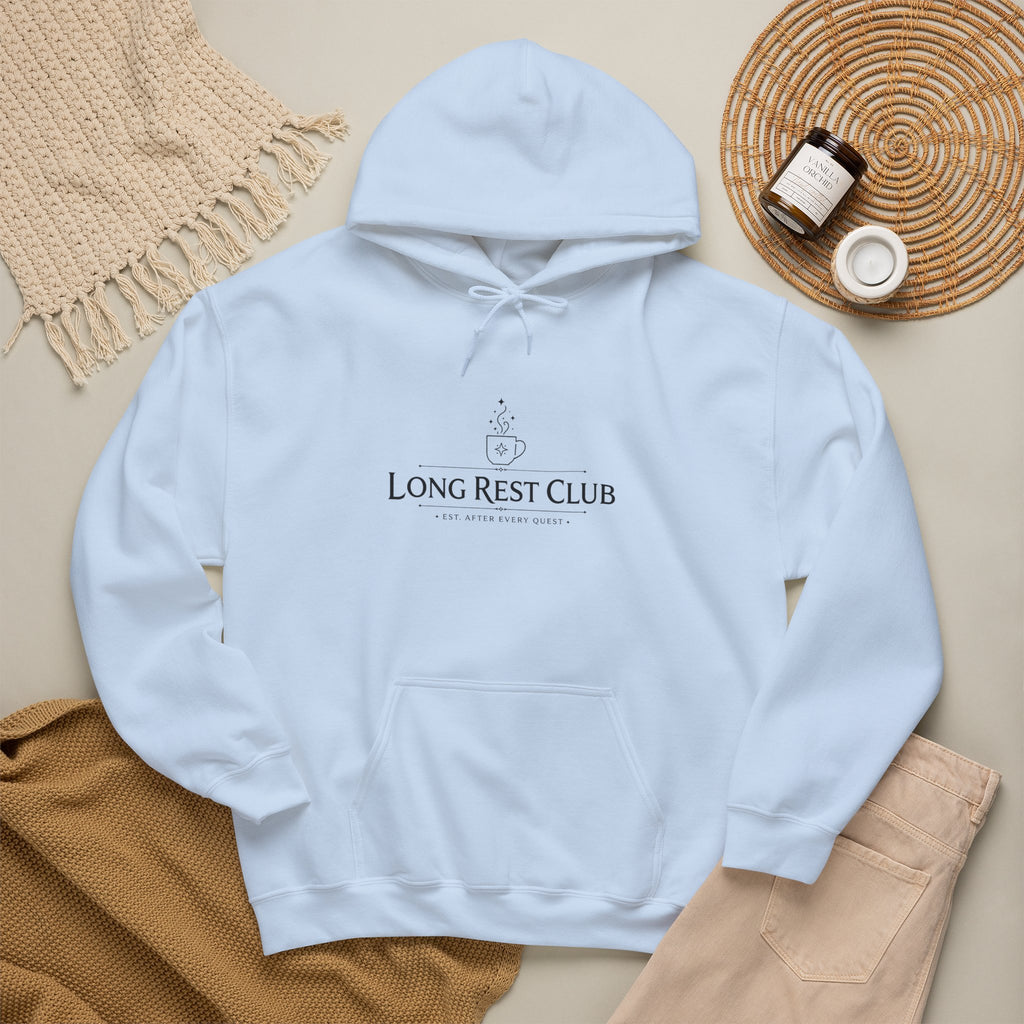 Long Rest Club – Est. After Every Quest | Fantasy RPG Hoodie