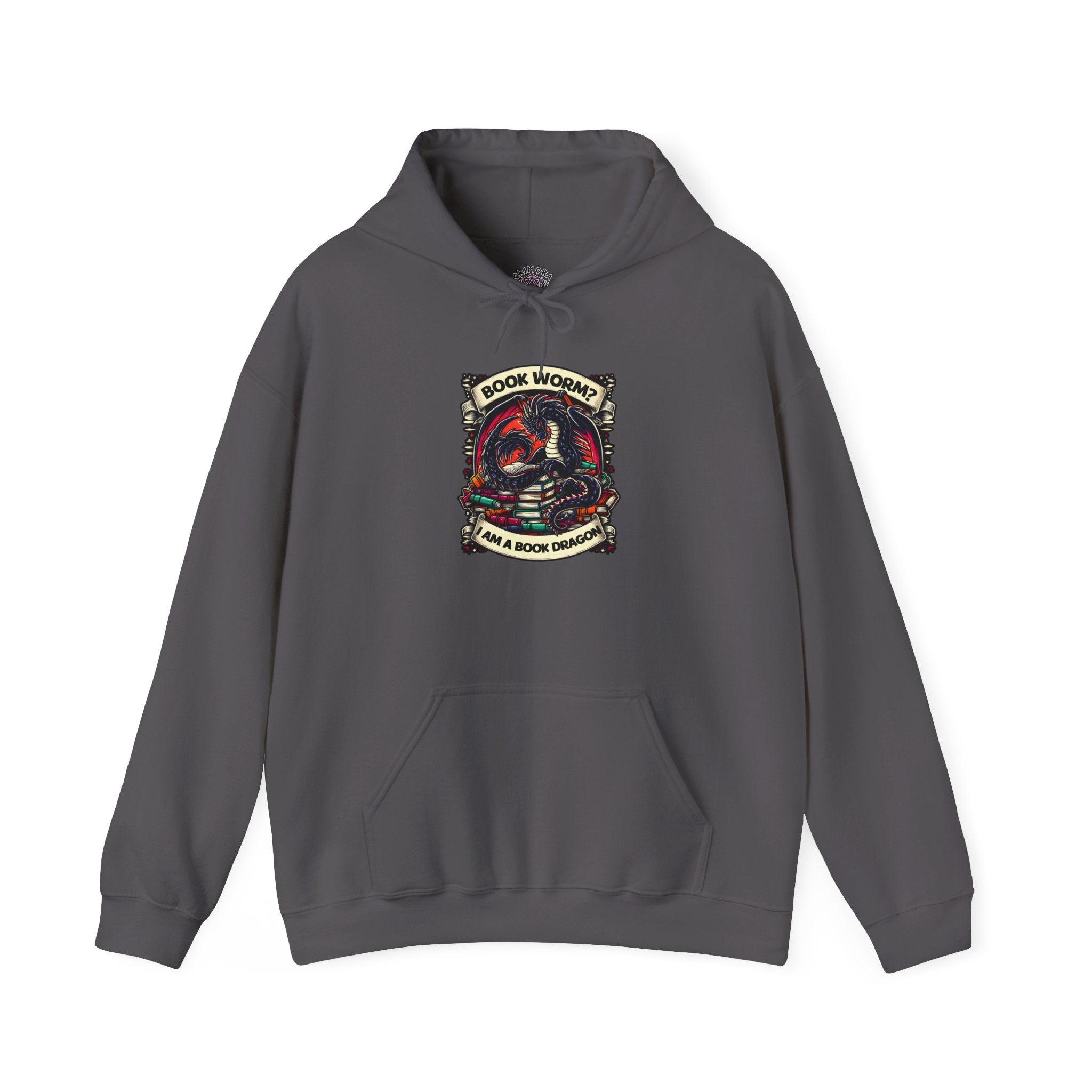 Book Worm? I Am a Book Dragon, Fantasy Reader Hoodie