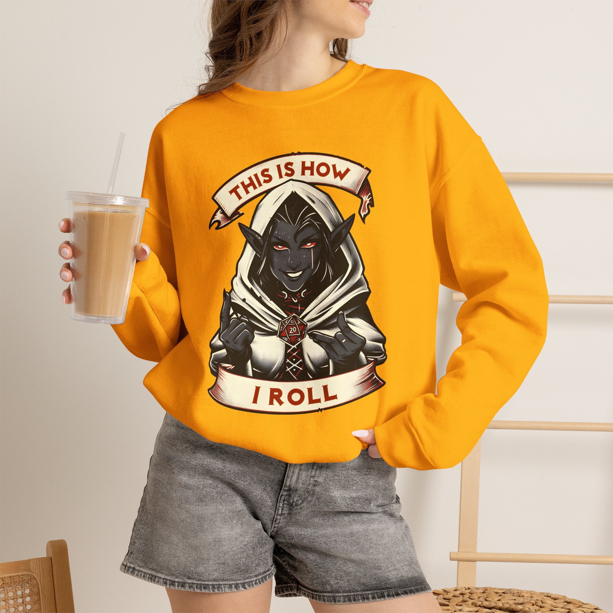 This Is How I Roll D20 Sweatshirt