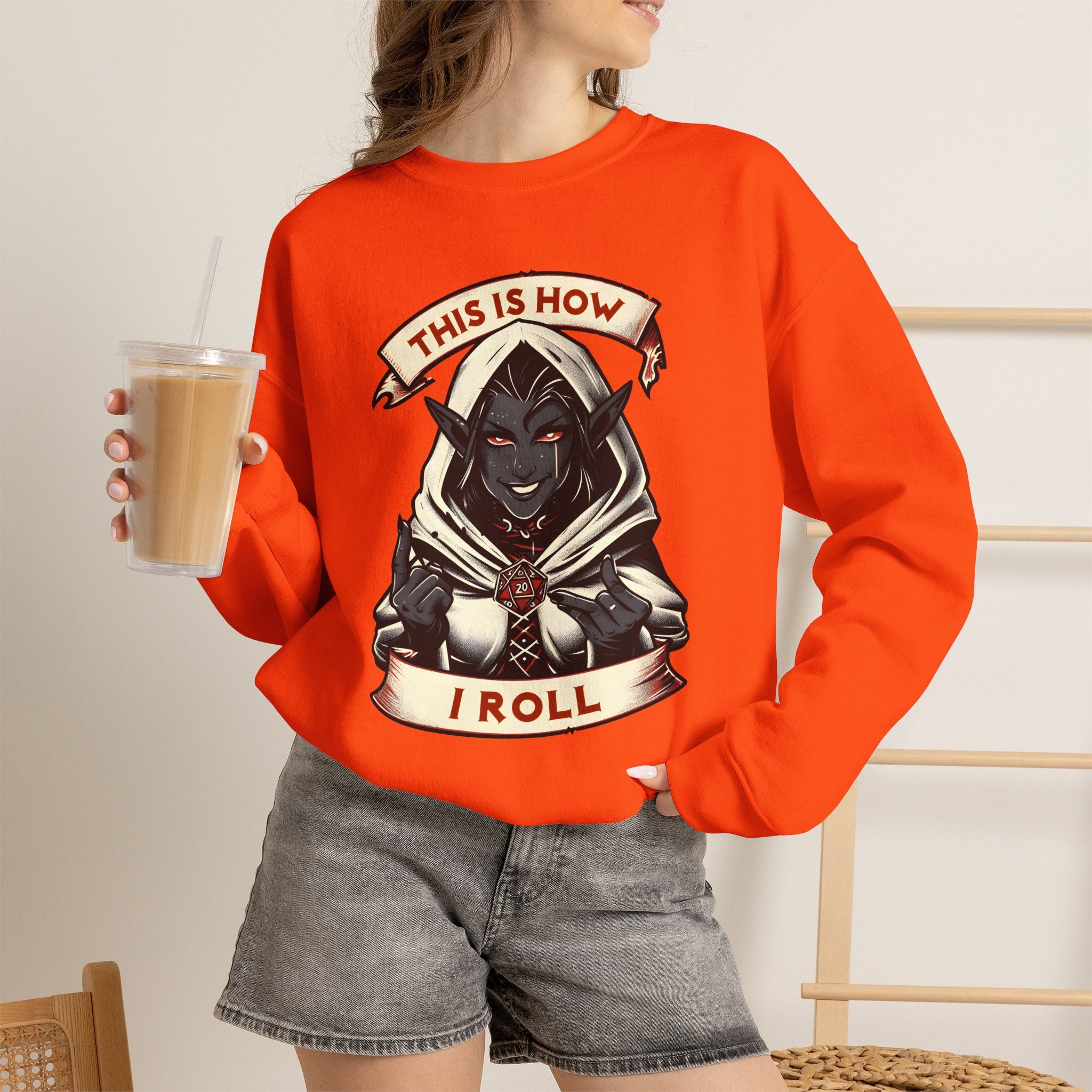 This Is How I Roll D20 Sweatshirt