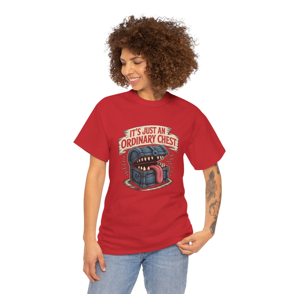 "It's Just An Ordinary Chest" — Mimic monster T-shirt