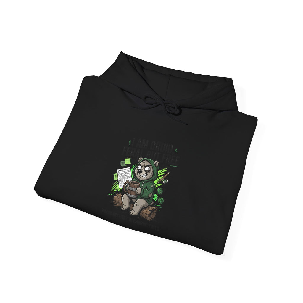 Feral But Free sloth hoodie | chaotic quirky humor, millennial burnout