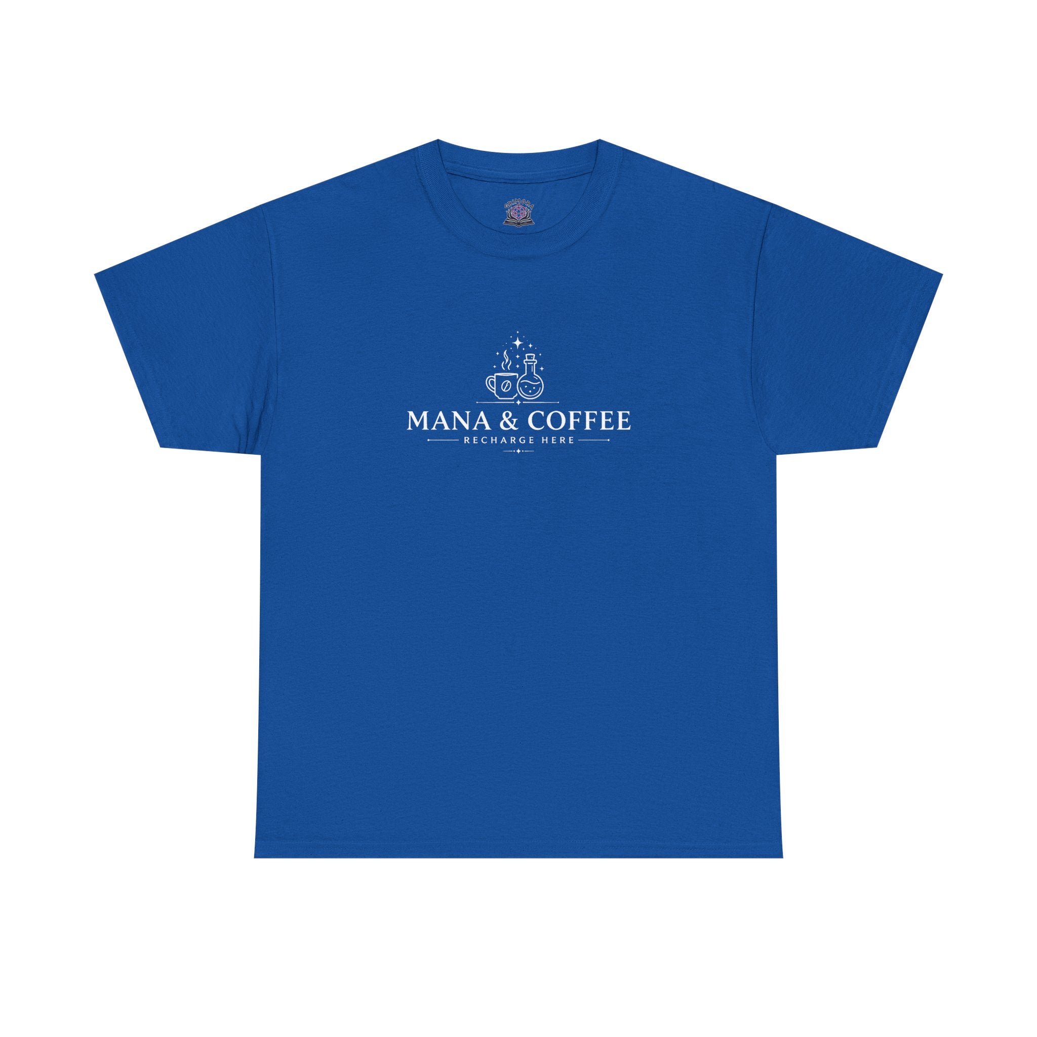 Mana & Coffee – Recharge Here | Fantasy Coffee T-shirt | RPG Gamer T-shirt