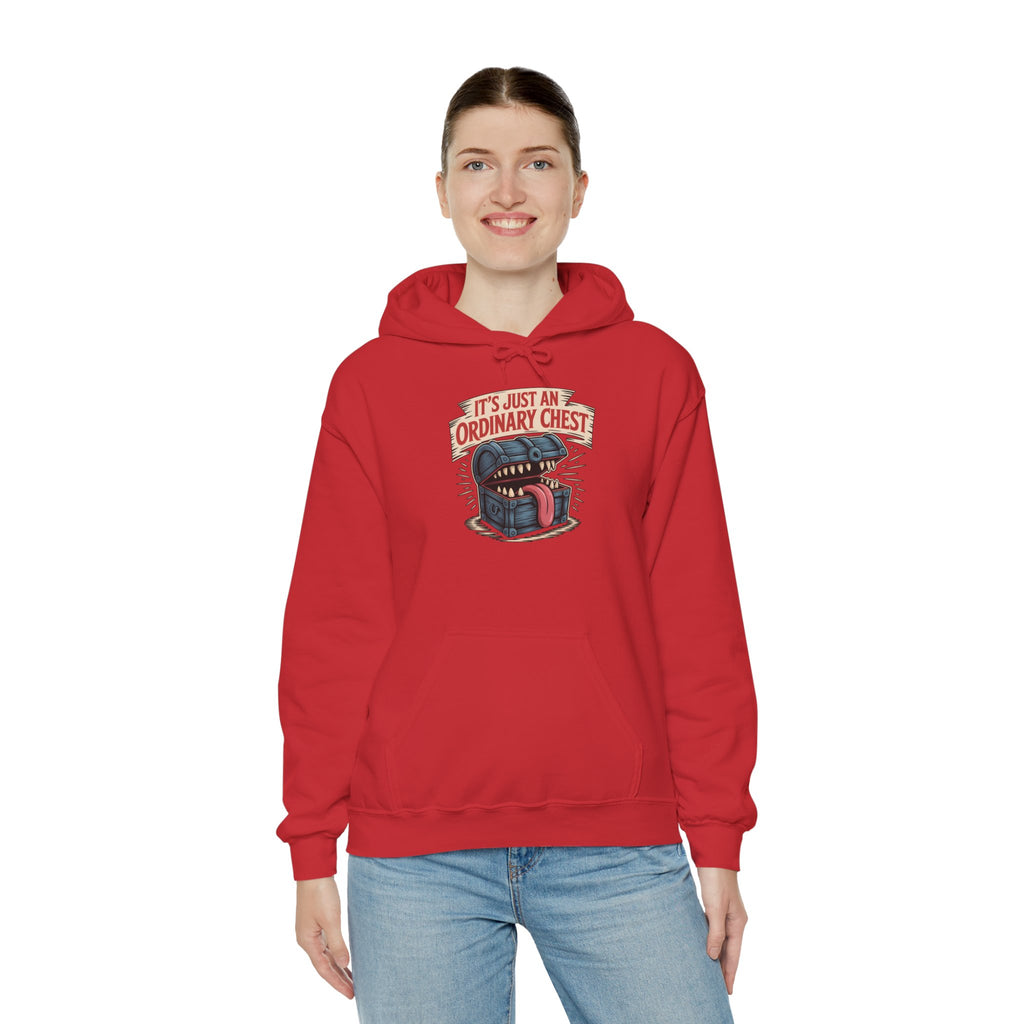 "It's Just An Ordinary Chest" — Mimic monster Hoodie
