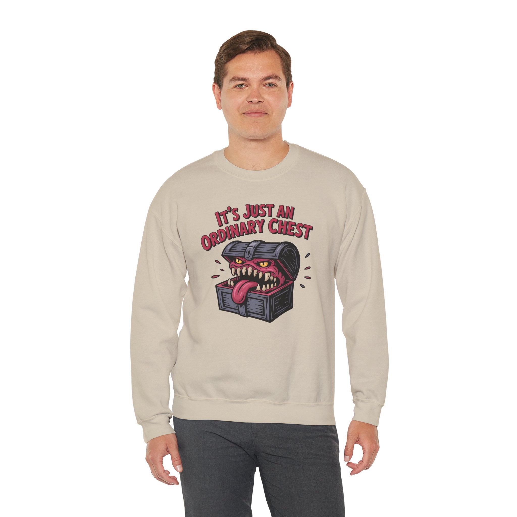 "It's Just An Ordinary Chest" — Mimic monster Sweatshirt