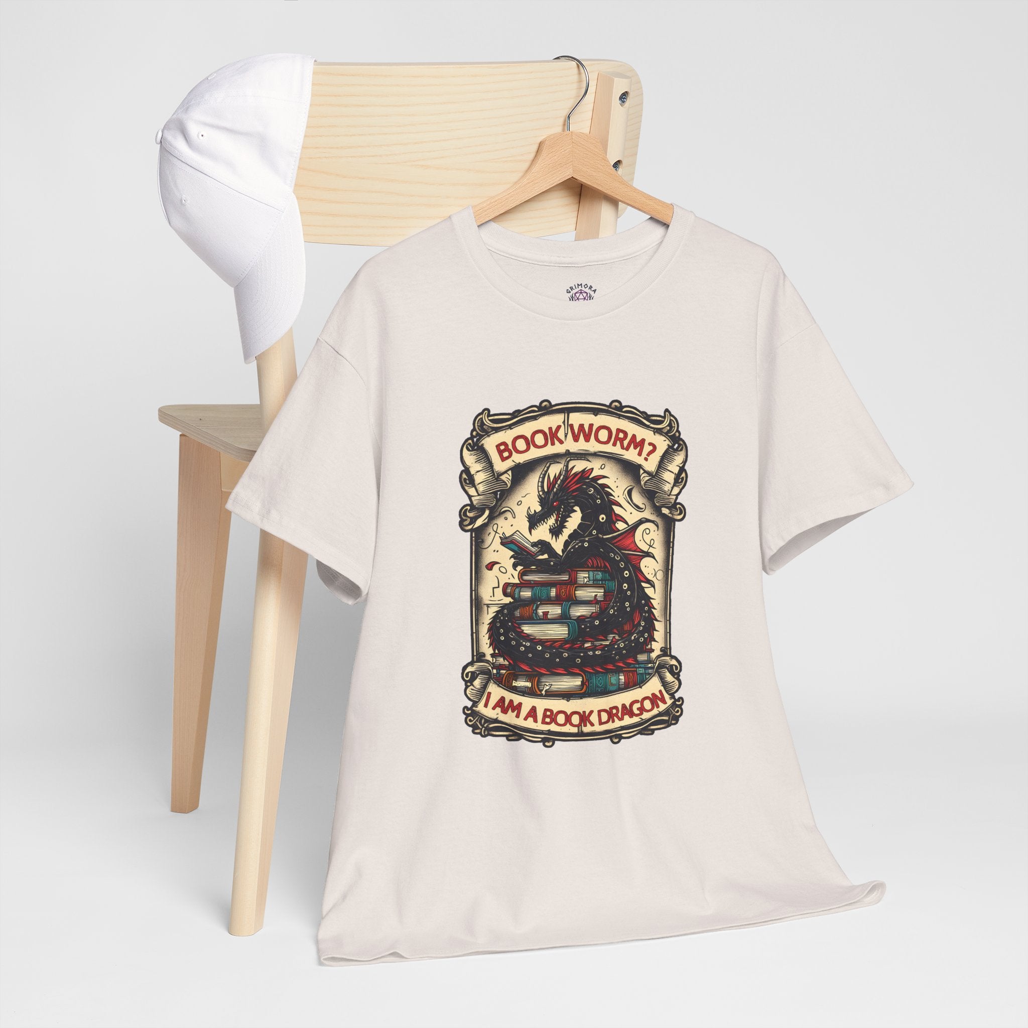 Book Worm? I Am a Book Dragon, Fantasy Reader T-shirt