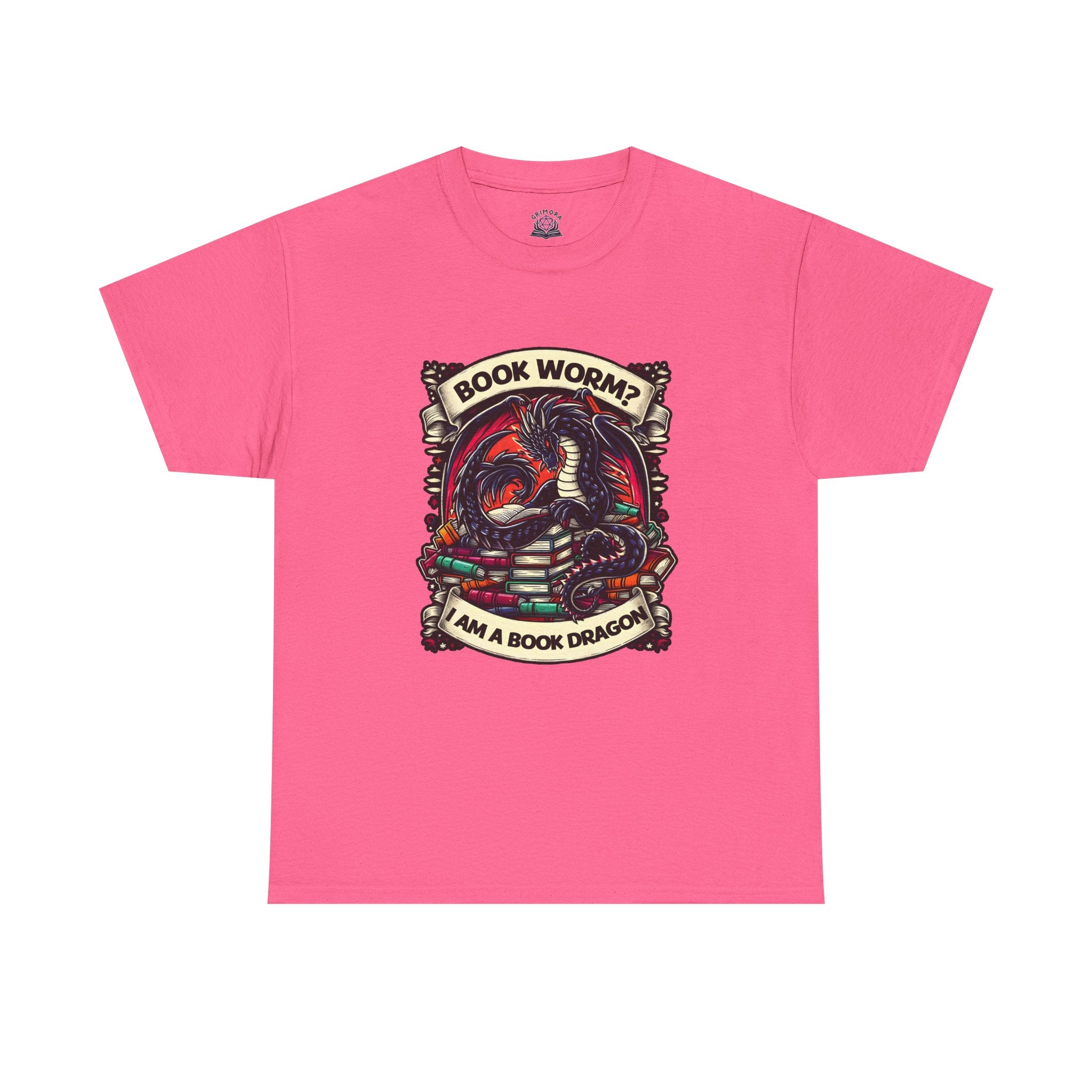 Book Worm? I Am a Book Dragon, Fantasy Reader T-shirt
